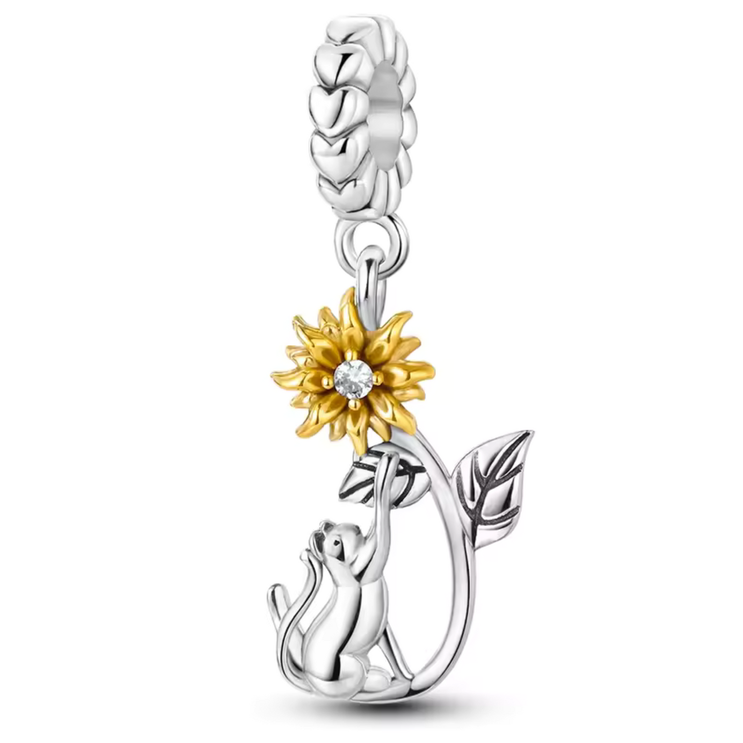 Natürlicher Komplizenschaftszauber – Katze und Sonnenblume