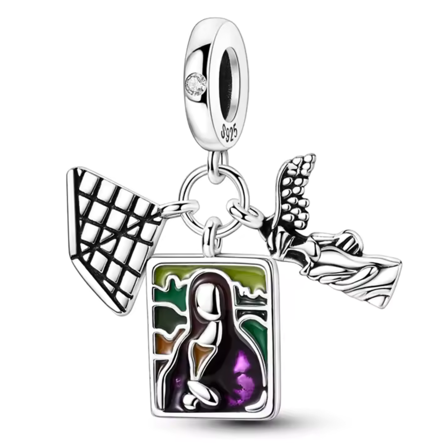 Parisian Treasures Charm – Louvre, Mona Lisa and Winged Victory of Samothrace