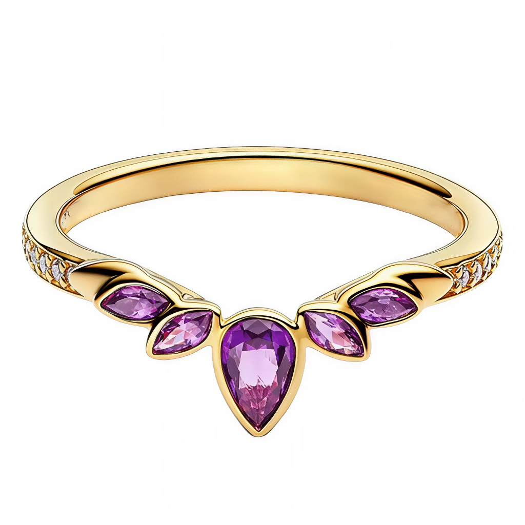Apportez une touche féerique et colorée à votre style avec cette bague en Argent 925 doré, inspirée de Raiponce, ornée de détails violets délicats. Un bijou raffiné et enchanteur parfait pour sublimer votre quotidien avec une touche de magie.
Caractéristiques
– Matière : Argent 925 doré.
– Design : Motifs inspirés de Raiponce avec détails violets subtils.
– Coloris : Doré brillant avec accents violets.
– Style : Féérique, raffiné et enchanteur.