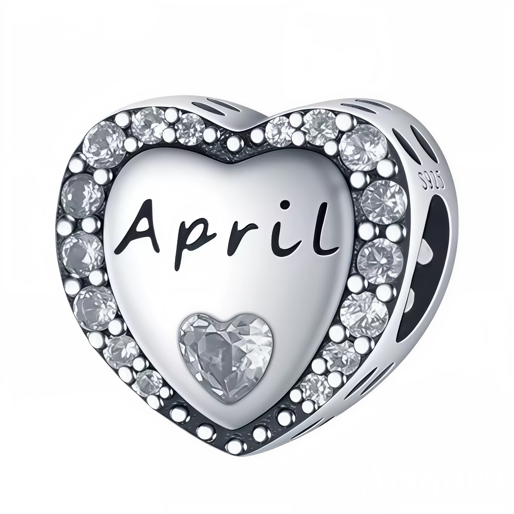 Illuminez le mois d’avril avec ce charm en argent 925 en forme de cœur, délicatement orné d’un contour de strass blancs éclatants. Au centre, l’inscription « April » est gravée avec finesse, accompagnée d’une pierre blanche en forme de cœur qui symbolise la pureté et la clarté. Un bijou idéal pour célébrer un anniversaire d’avril ou offrir un cadeau raffiné et chargé de sens.