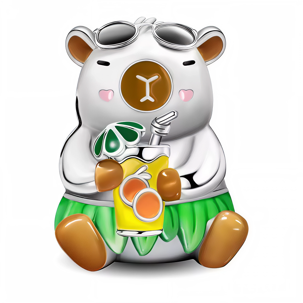 Charm en argent 925 représentant un capybara détendu, portant des lunettes de soleil et tenant un cocktail coloré. Un bijou fun et estival qui apporte une touche de vacances et de bonne humeur à vos bracelets.
Caractéristiques
– Métal : argent 925
– Design : capybara avec lunettes de soleil et cocktail
– Type : charm
– Finition soignée et colorée