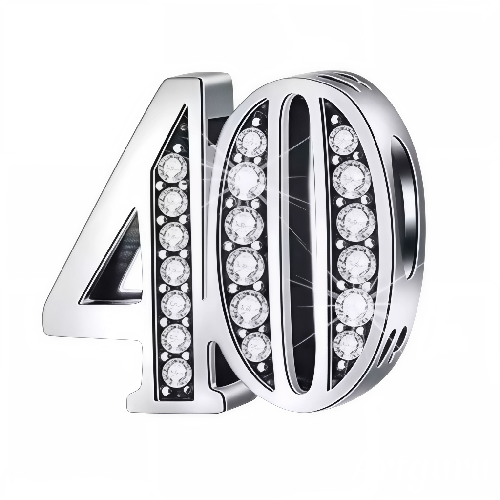 Apportez une touche brillante à votre bracelet avec ce charm en forme de chiffre "40", réalisé en argent 925 et orné de strass scintillants. Un bijou élégant et raffiné, idéal pour célébrer une étape importante ou un chiffre symbolique avec éclat.