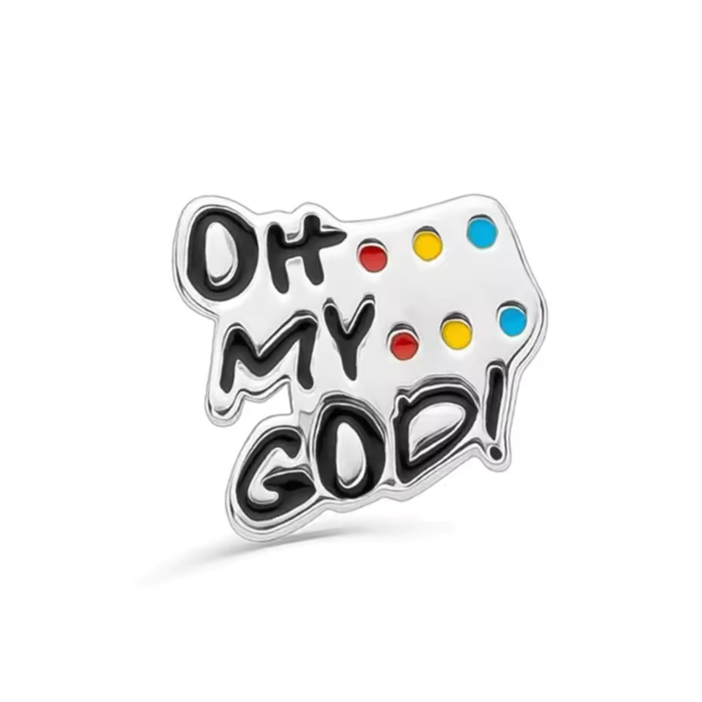 Le Charm "Oh My God" est un clin d'œil à l'une des expressions les plus emblématiques de Friends, souvent prononcée par Janice, un personnage incontournable de la série. Ce charm capturera l'humour et la nostalgie de la série avec cette phrase culte gravée en lettres stylisées.
