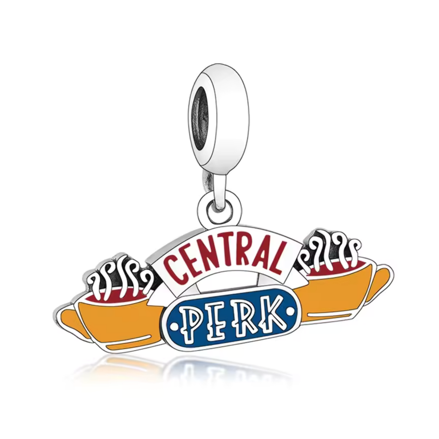Revivez les moments cultes de la série Friends avec ce charm en argent 925 représentant l’emblématique insigne du Central Perk, le café où les six amis se retrouvent. Ce bijou unique capture l’essence de la série et de l’amitié, apportant une touche de nostalgie et de convivialité à votre collection.