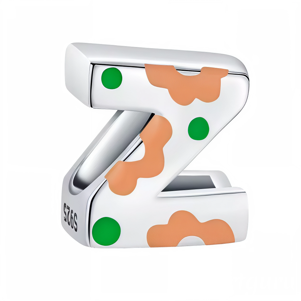 Apportez une touche d’originalité à votre bracelet avec ce charm en forme de lettre "Z", réalisé en argent 925 et décoré de taches de couleur dans un style artistique. Un bijou unique et raffiné, parfait pour exprimer votre créativité, votre personnalité ou offrir un cadeau haut en couleur à un être cher.