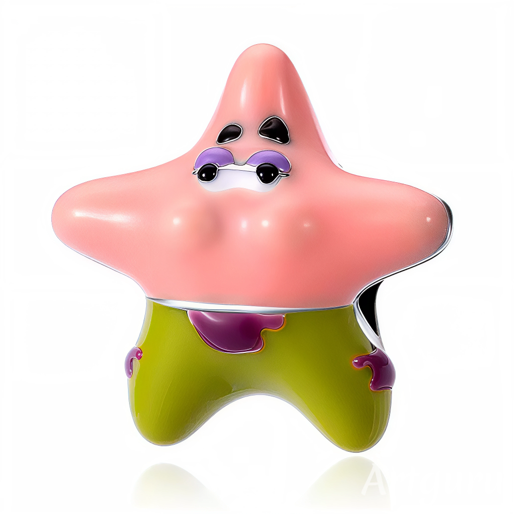 Redécouvrez Patrick, l’étoile de mer la plus drôle de Bikini Bottom, sous forme d’un charm pendentif en argent 925. Avec son design en étoile stylisée et ses détails émaillés, cette pièce apporte une touche ludique et originale à votre collection de bijoux. Un must-have pour les fans de Bob l’Éponge et des créations pleines de fantaisie !
