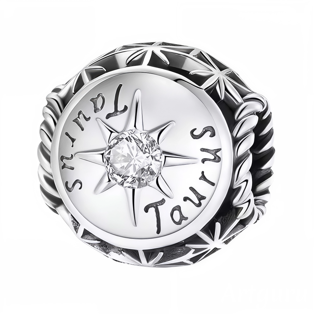 Exprimez la force et la douceur du Taureau avec ce charm rond orné d’une pierre blanche éclatante au centre. Confectionné en argent 925, ce bijou allie élégance et symbolisme, parfait pour personnaliser votre bracelet ou offrir un cadeau unique à un passionné d’astrologie.