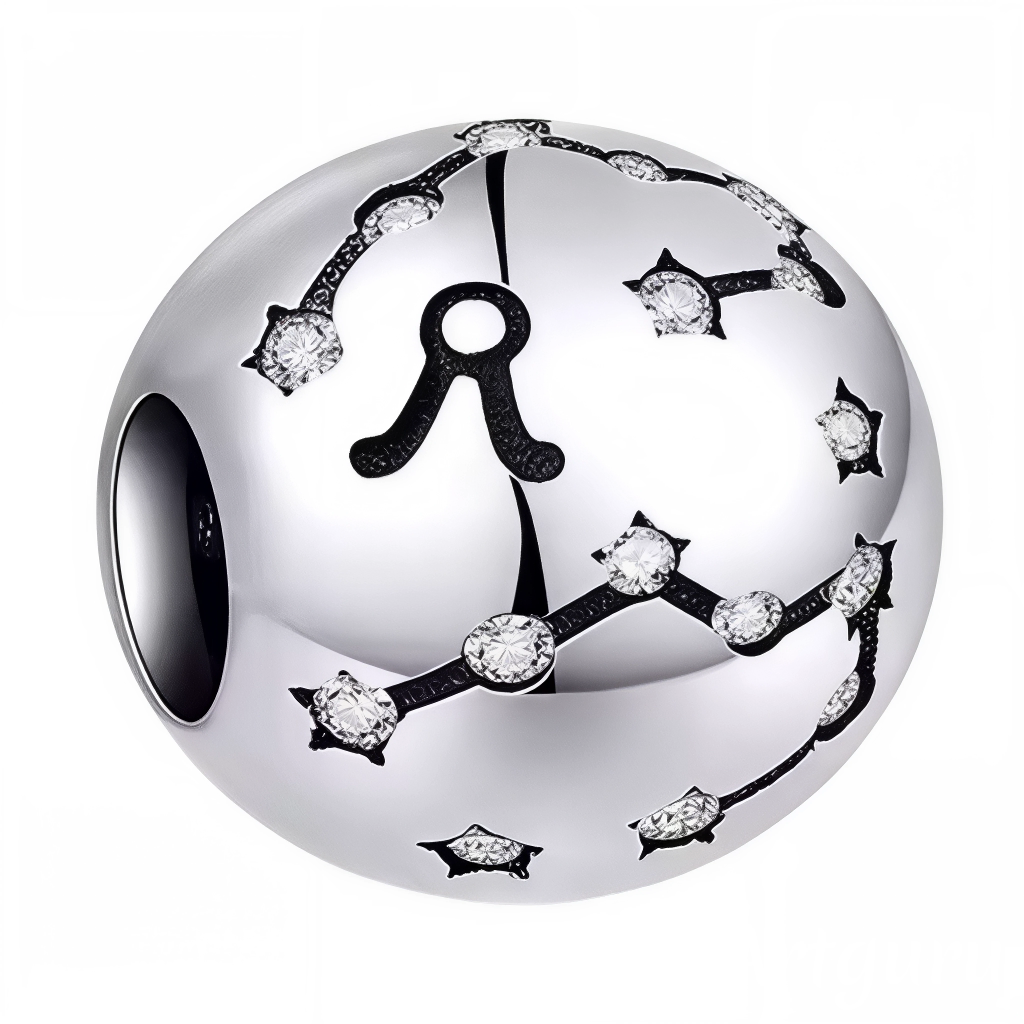 Portez la puissance et la stabilité du Taureau avec ce charm rond en argent 925, finement gravé de la constellation du signe. Ce bijou élégant et symbolique est parfait pour personnaliser votre bracelet ou offrir un cadeau unique à un passionné d’astrologie.