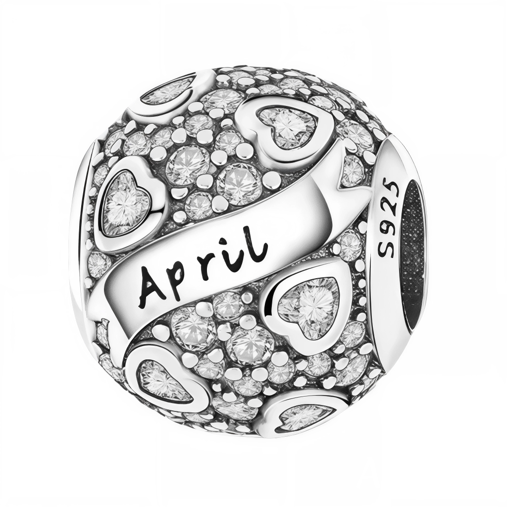 Célébrez votre mois de naissance avec élégance grâce à ce charm rond, orné de strass blanches éclatants, symbole d’avril. Réalisé en argent 925, ce bijou délicat et raffiné est parfait pour personnaliser votre bracelet ou offrir un cadeau significatif à une personne chère née en avril.