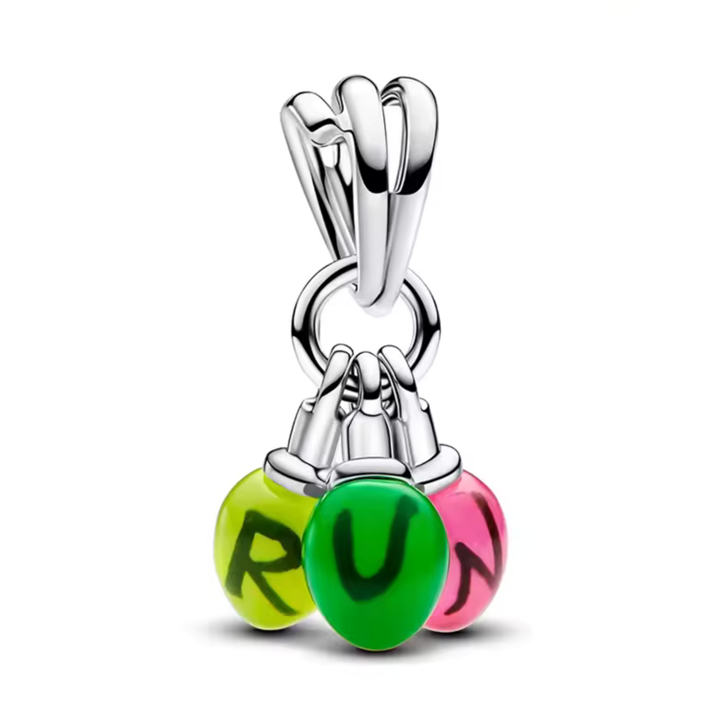 Ajoutez une touche d'adrénaline et de mystère à votre collection avec ce charm Ampoules "RUN" inspiré de Stranger Things. Confectionné en métal brillant et délicatement conçu, ce charm représente une série d'ampoules éclairées avec l'inscription "RUN" gravée, évoquant l'urgence et l'excitation de l'univers fantastique de la série. Ce bijou unique capture l'esprit d'aventure et de suspense, parfait pour les fans de récits surnaturels et de nostalgie des années 80. Compatible avec les bracelets Pandora, ce ch