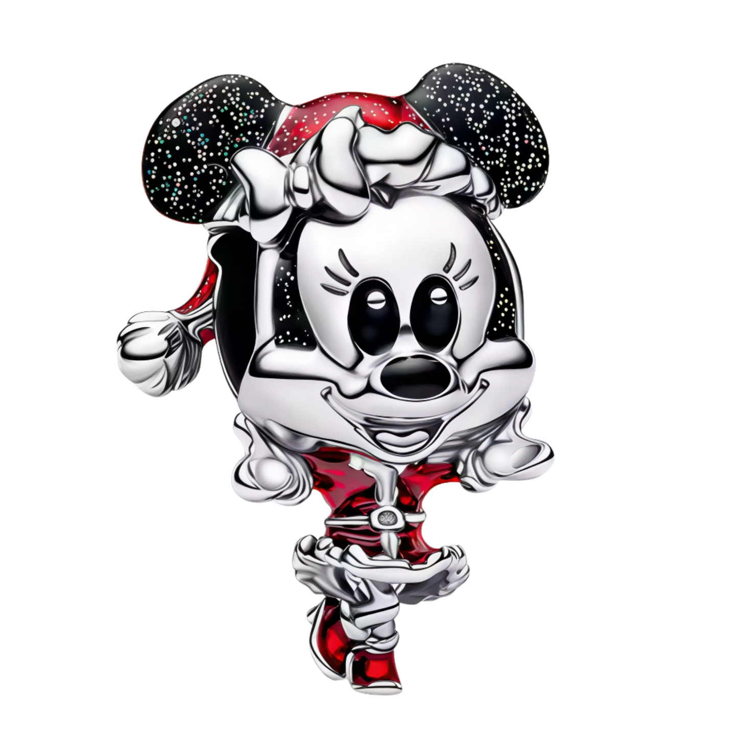 Apportez une touche festive et scintillante à votre collection avec ce charm en Argent 925 (S925), représentant Minnie pailletée vêtue de sa tenue de Noël. Un bijou joyeux et élégant parfait pour sublimer vos bracelets et colliers pendant la saison des fêtes.
Caractéristiques
– Matière : Argent 925 (S925).
– Design : Minnie pailletée en tenue de Noël détaillée.
– Coloris : Argenté brillant avec paillettes rouges et blanches.
– Compatibilité : Convient aux bracelets à charms type Pandora et colliers.
– Styl