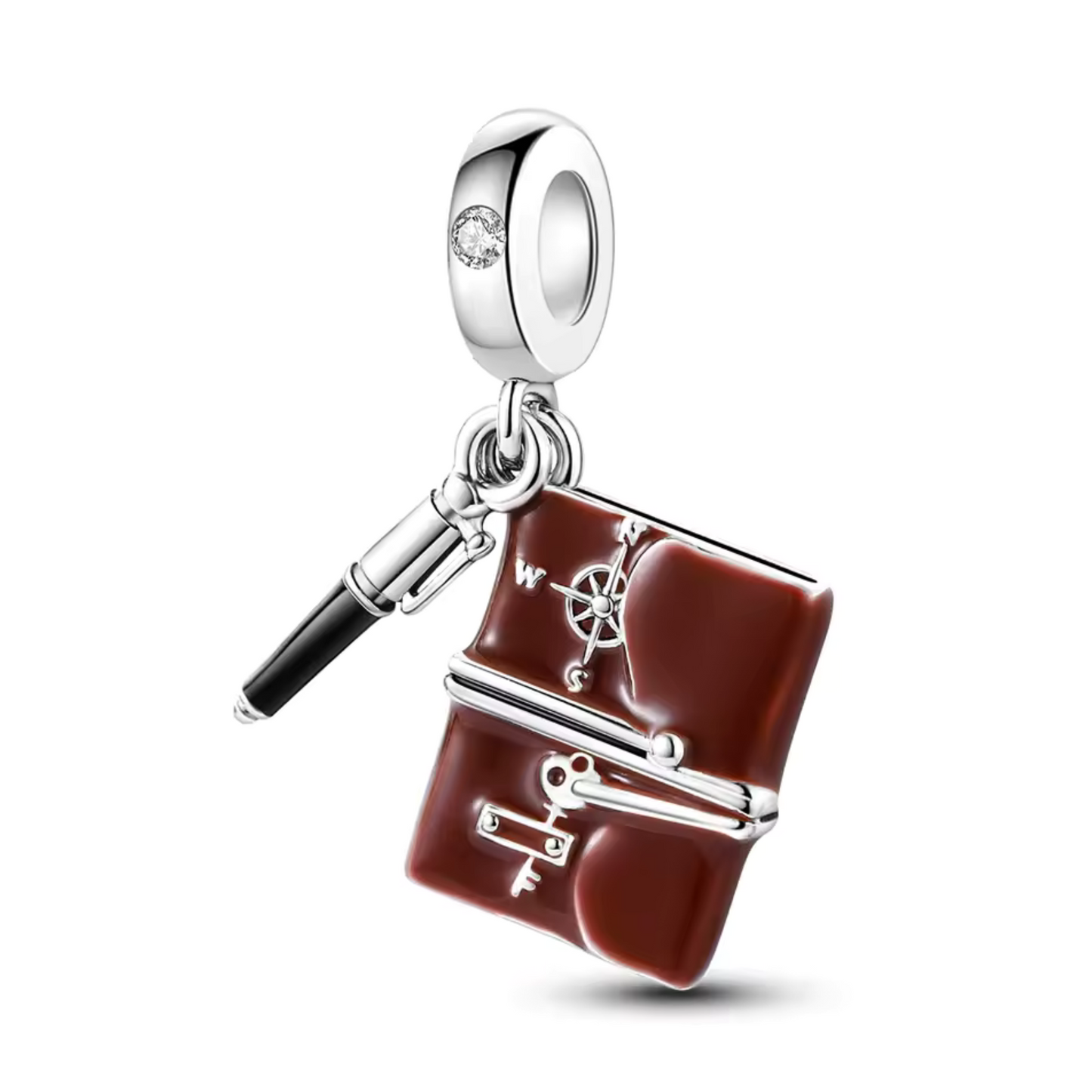 Ajoutez une touche d’inspiration et de passion pour l’écriture à votre bracelet avec ce charm en argent 925 représentant un carnet accompagné de son stylo. Symbole de créativité, de réflexion et de nouvelles idées, ce bijou évoque l'univers des écrivains, des artistes et de toutes les personnes qui s’expriment à travers les mots.
Son design raffiné et ses détails méticuleux apporteront une note élégante et pleine de sens à votre collection.