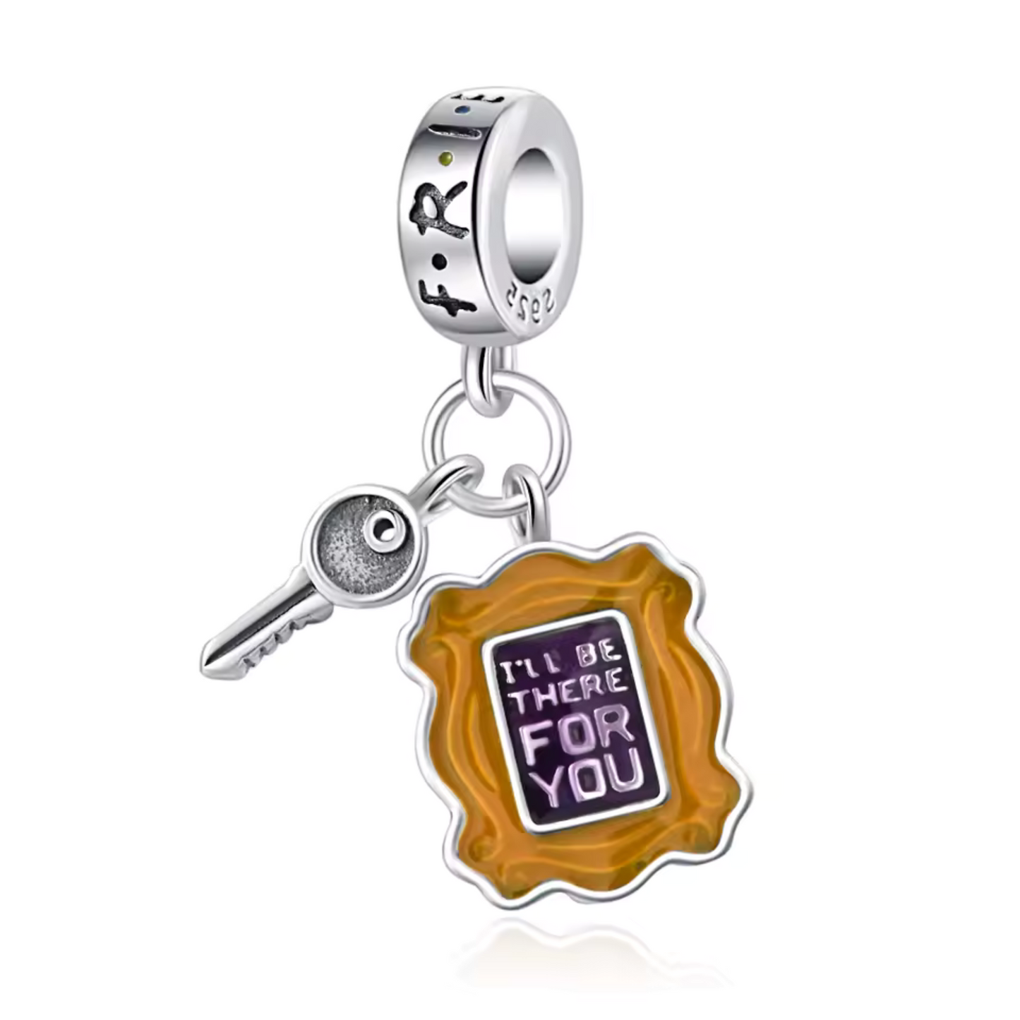 Incarnez l’esprit de Friends avec ce charm inspiré de la chanson "I’ll Be There for You".
Un bijou émouvant pour ceux qui veulent célébrer l’amitié éternelle de Friends au quotidien