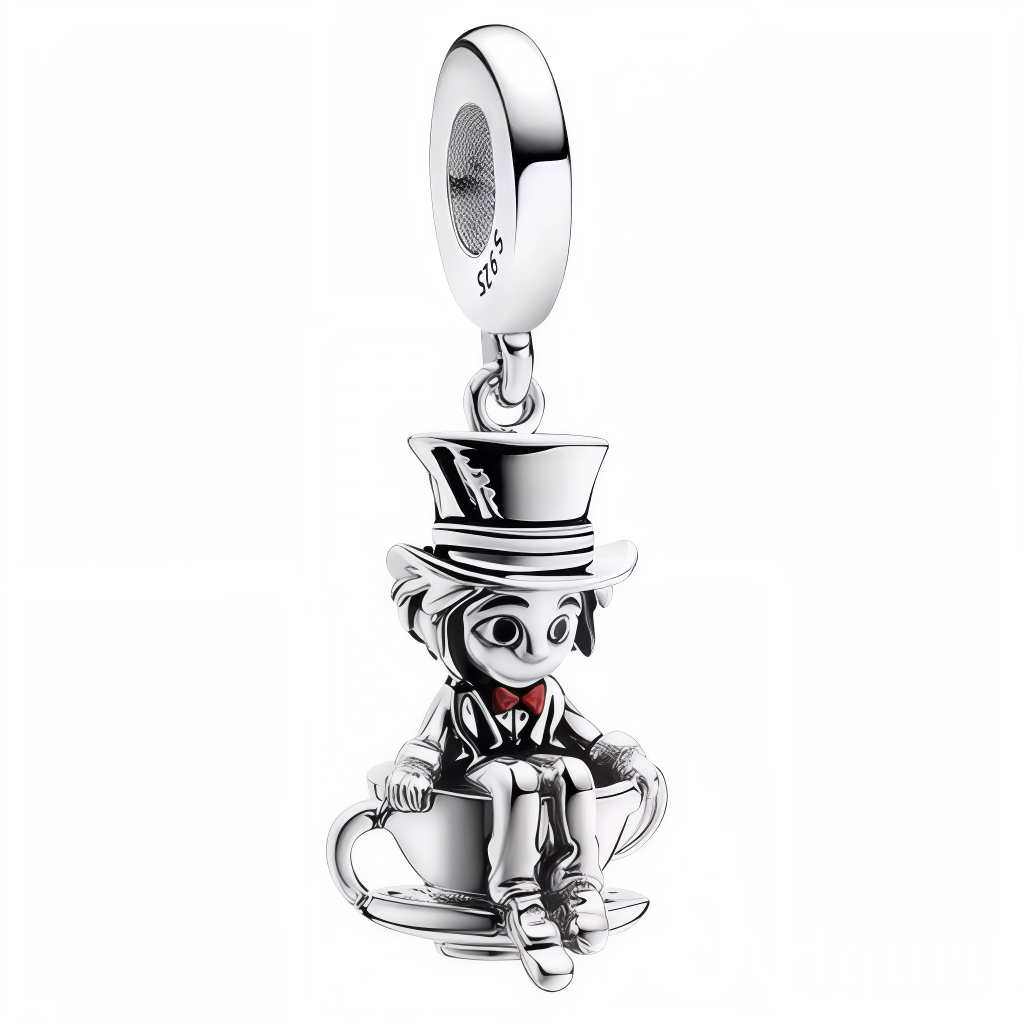 Ajoutez une touche de sagesse et de charme à votre collection avec ce charm pendentif représentant Jiminy Cricket, confortablement installé dans une tasse de café en Argent 925 (S925). Ce bijou allie finesse et originalité, mettant en scène le célèbre conseiller de Pinocchio dans un cadre doux et chaleureux. Parfait pour les amateurs de Disney et les passionnés de moments cocooning.