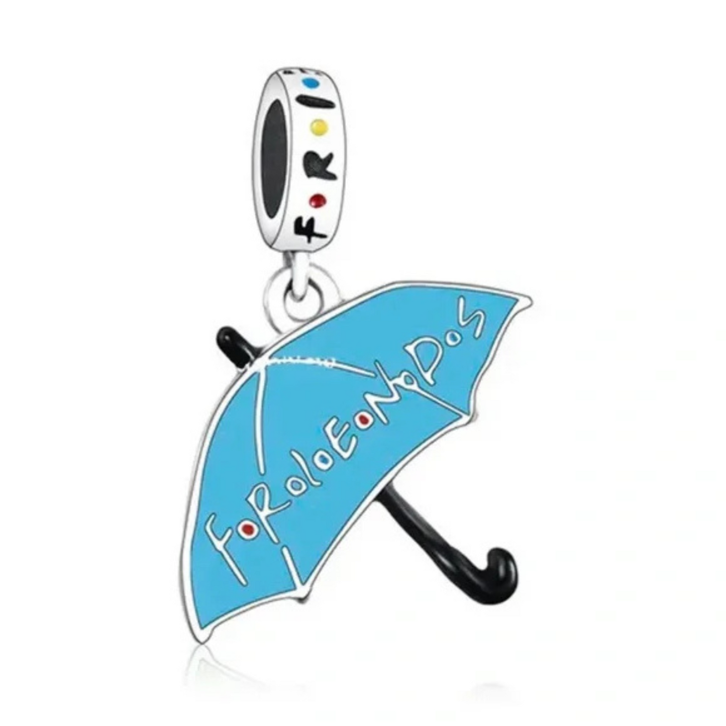 Ajoutez une touche de charme et de nostalgie à votre collection avec ce charm en forme de parapluie, inspiré par la série emblématique Friends. Fabriqué en argent sterling S925, ce charm allie qualité et élégance, capturant parfaitement l'emblématique parapluie de la série.