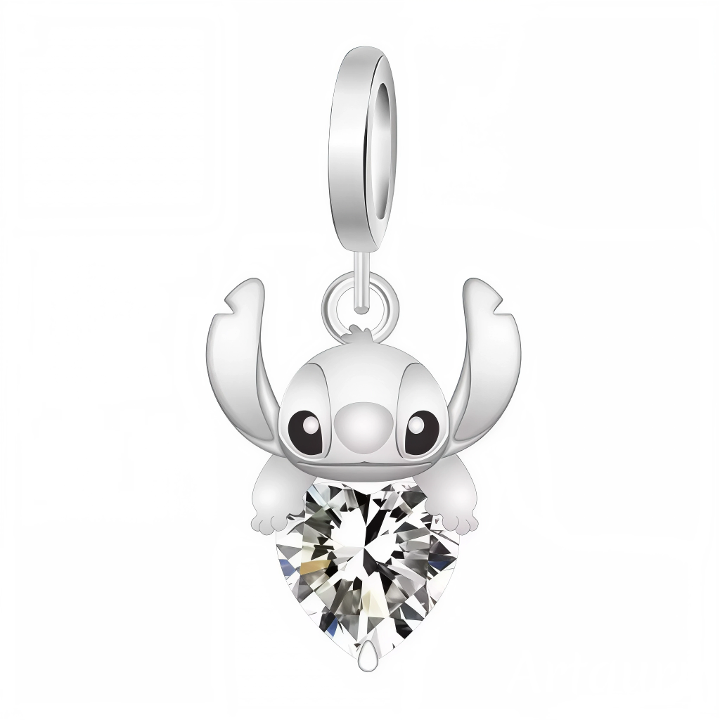 Charm pendentif en argent 925 représentant Stitch, le célèbre personnage de Lilo & Stitch, tenant un petit cœur. Un bijou mignon et attachant pour personnaliser vos bracelets ou colliers.
Caractéristiques
– Métal : argent 925
– Design : Stitch avec un cœur
– Type : pendentif
– Finition soignée et détaillée