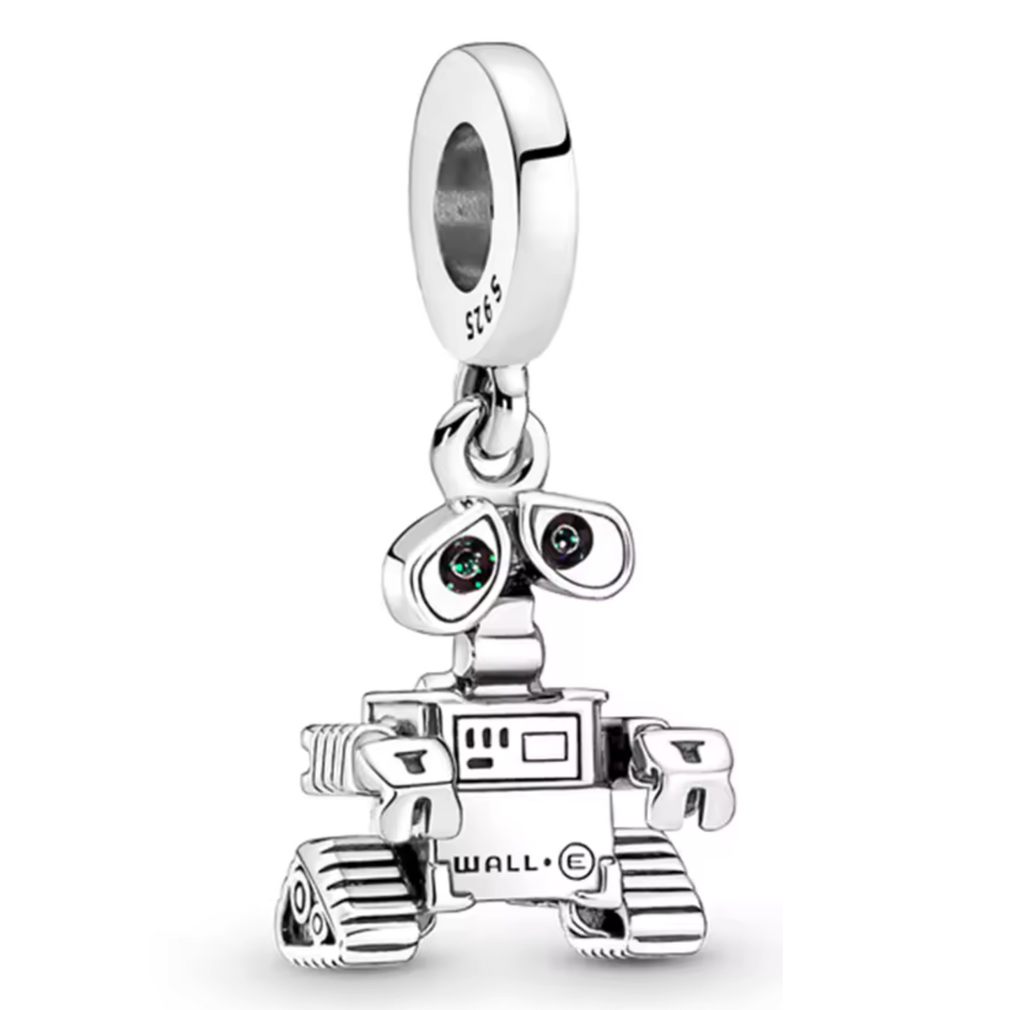 Apportez une touche de magie cinématographique à votre collection avec ce Charm - WALL-E, fabriqué en argent sterling S925. Inspiré par le célèbre personnage du film d’animation de Pixar, ce charm représente WALL-E, le petit robot au grand cœur, qui nous rappelle l'importance de la préservation de notre planète et de l'amour.