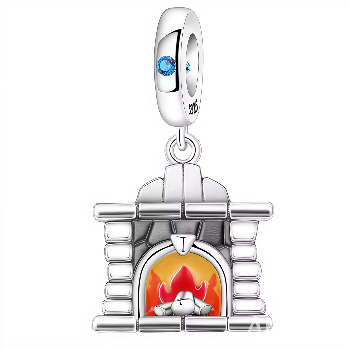 Chaleur, réconfort et ambiance cocooning se réunissent dans ce charm pendentif en forme de feu de cheminée. Finement travaillé en argent 925, il évoque les moments chaleureux passés en famille ou entre amis. Un bijou plein de douceur et de nostalgie, parfait pour célébrer les instants qui réchauffent le cœur.