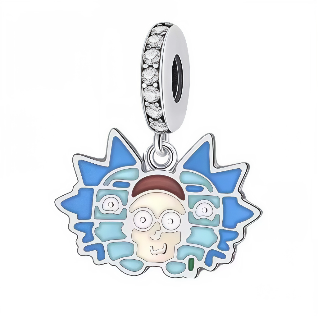 Affichez votre passion pour l’univers délirant de Rick et Morty avec ce charm pendentif en argent 925, revisitant Rick Sanchez dans un style pixel art éclatant. Ce bijou unique mêle humour, nostalgie rétro-gaming et esprit scientifique déjanté pour une pièce aussi fun qu’originale. Parfait pour les fans inconditionnels de Rick et amateurs de design audacieux.