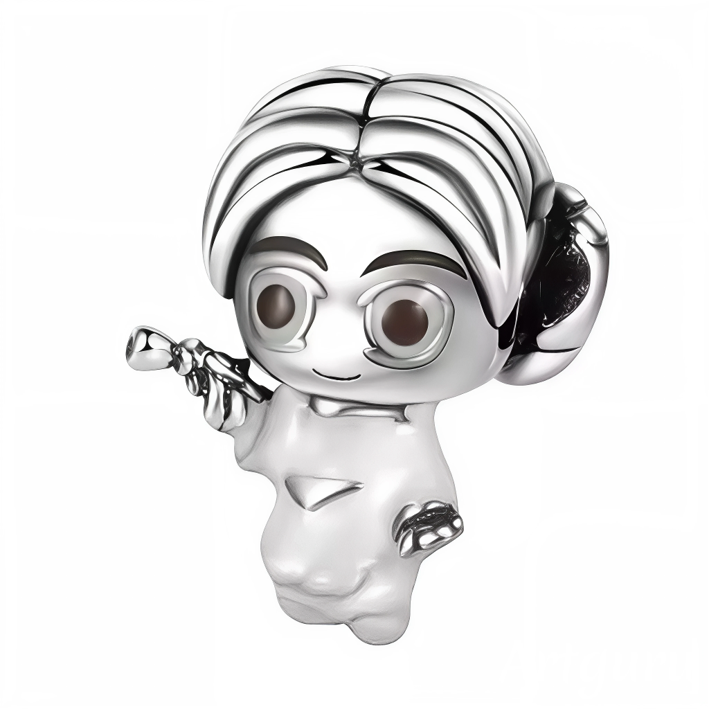 Symbole de force, d’élégance et de résistance, la Princesse Leia Organa s’impose ici en charm pendentif argent 925, fidèle à son look légendaire. Avec sa coiffure emblématique et son attitude de leader née, ce bijou est un hommage à l’héroïne culte de la saga Star Wars. Pour celles et ceux qui préfèrent les princesses qui tirent les plans… et les blasters.