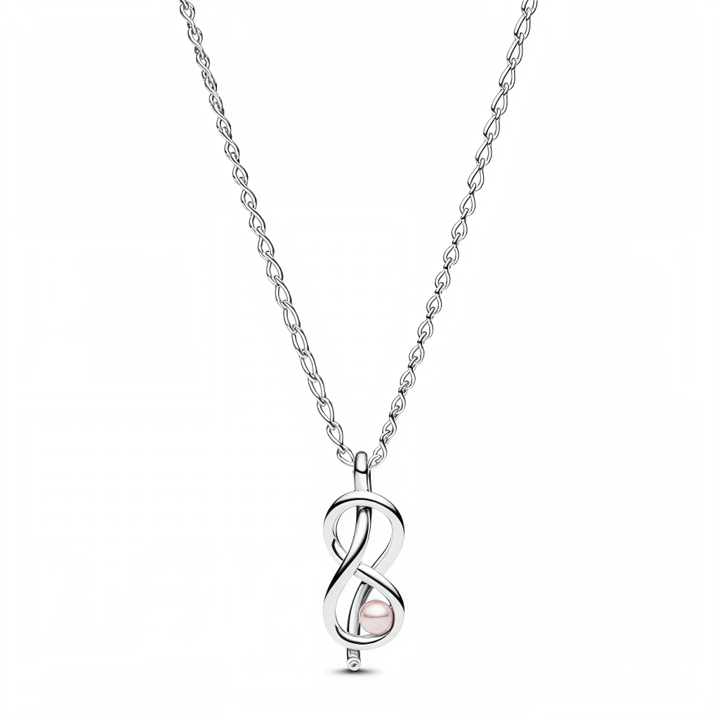 Alliant élégance et symbolisme, ce collier "Nœud de l'Infini" est un véritable hommage à l'amour éternel. Au centre, une perle rose lumineuse est magnifiquement encadrée par le symbole infini, créant un design délicat et raffiné. Réglable pour un ajustement parfait, ce bijou apportera une touche de douceur et de romantisme à toutes vos tenues.