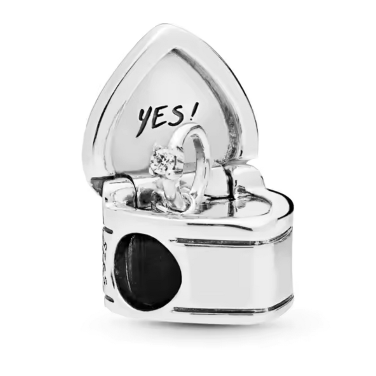 "Yes" Marriage Proposal Pendant Charm