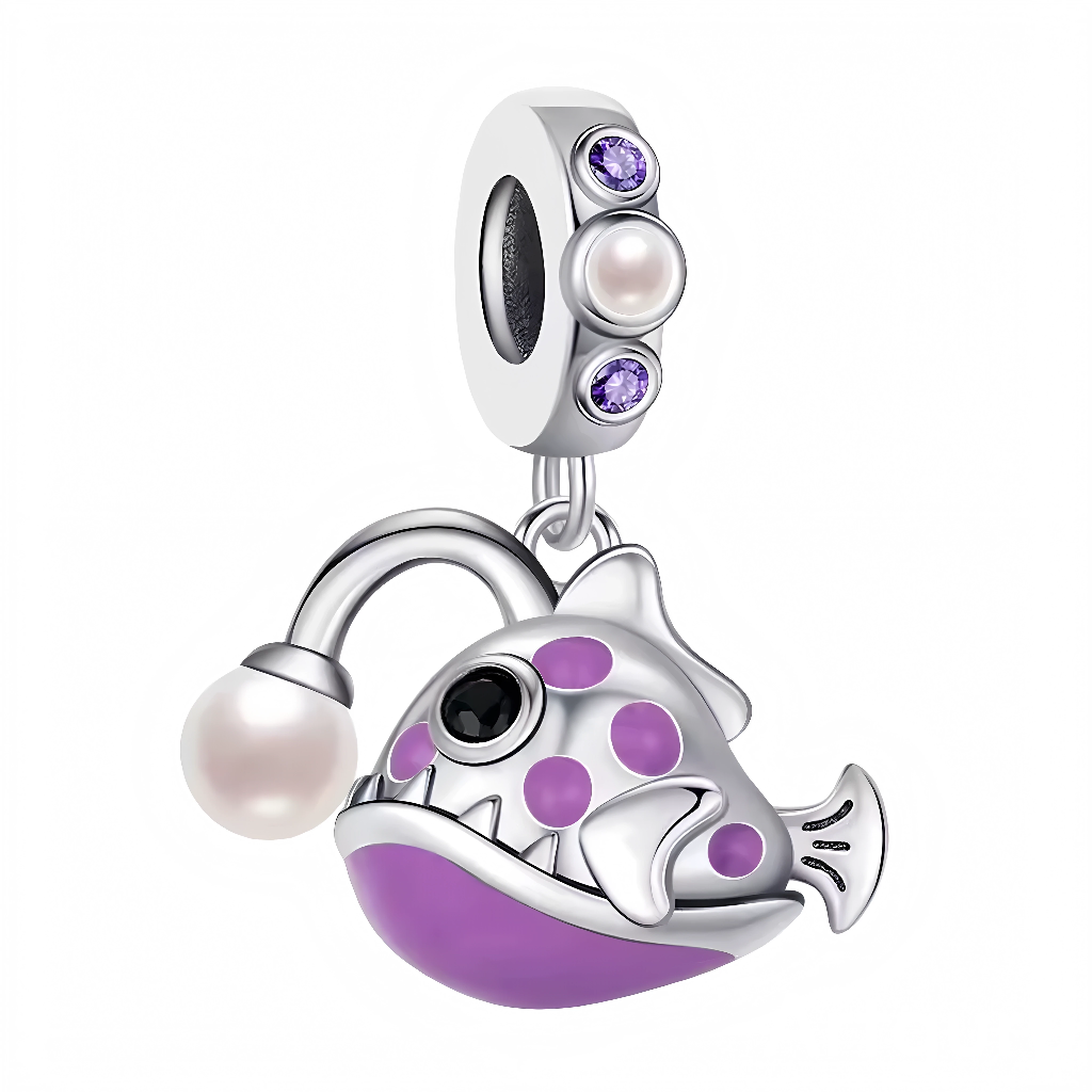 Pendant Charm - Abyssal Fish and Mystical Light