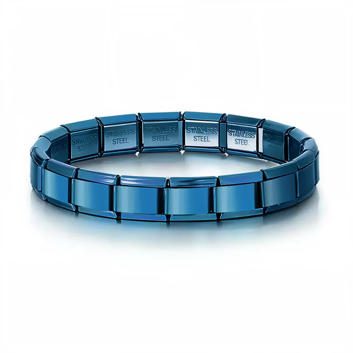 Bracelet à Charms Italien - Couleur Bleu Foncé