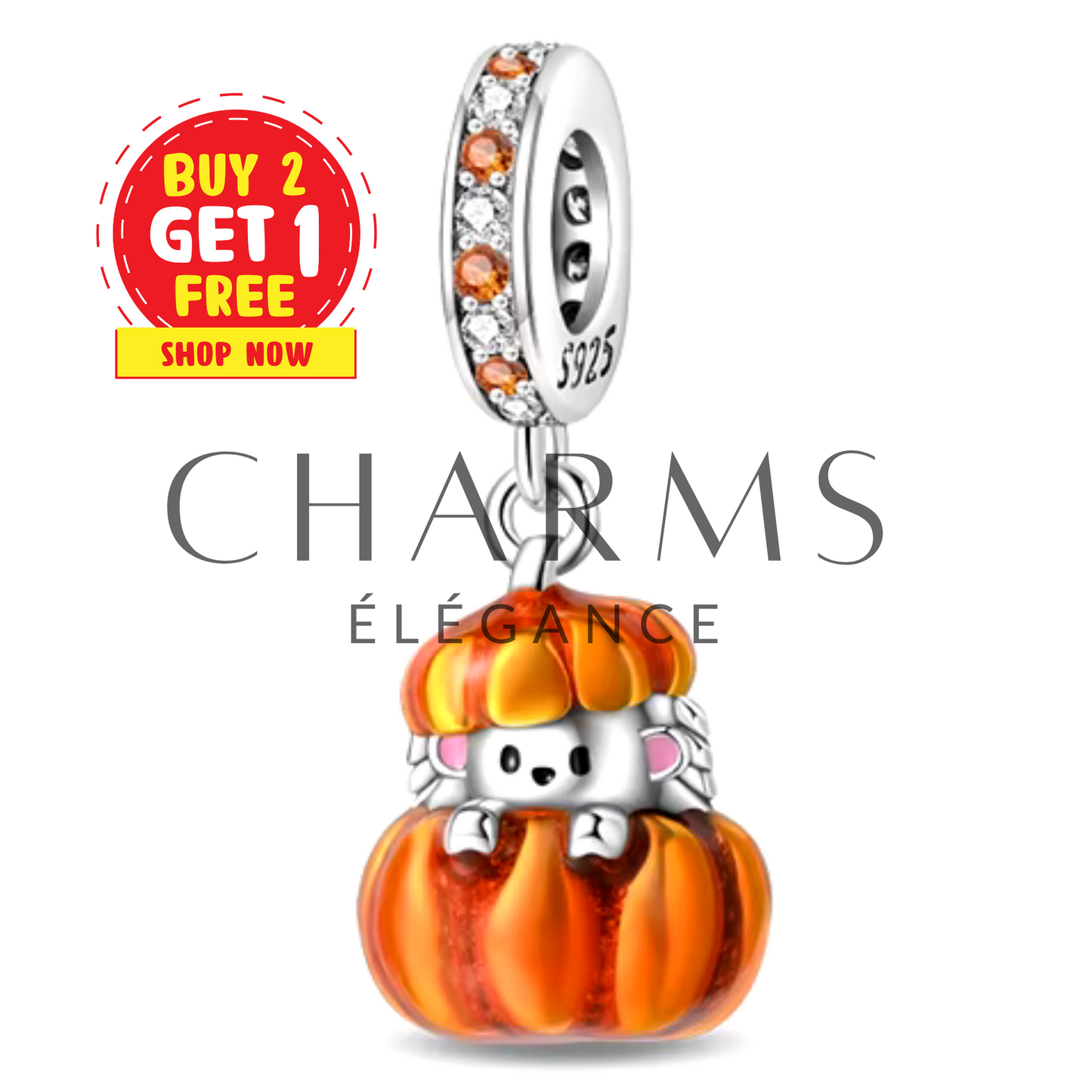 Charm - Igel im Kürbis
