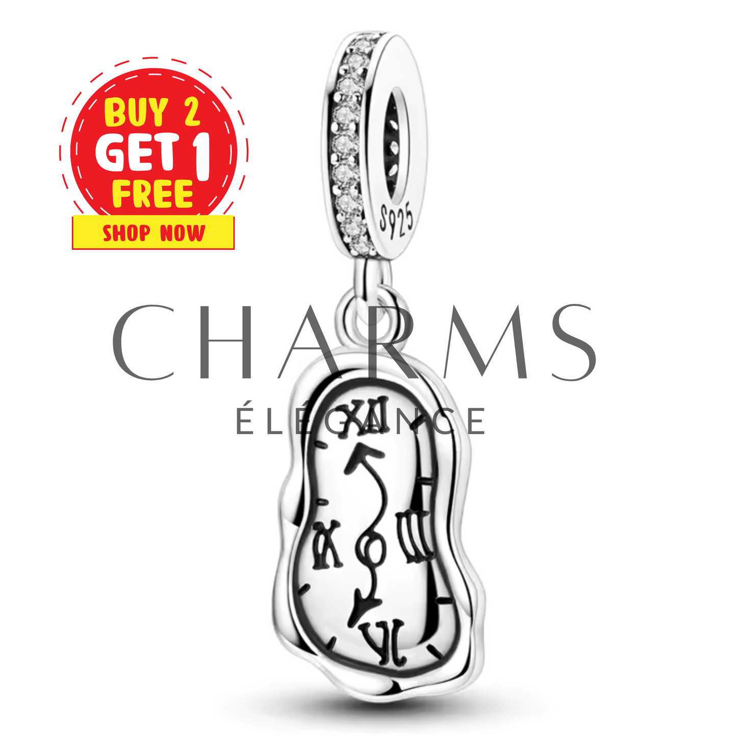 Charm Inspiré de "La Montre Molle" de Salvador Dalí