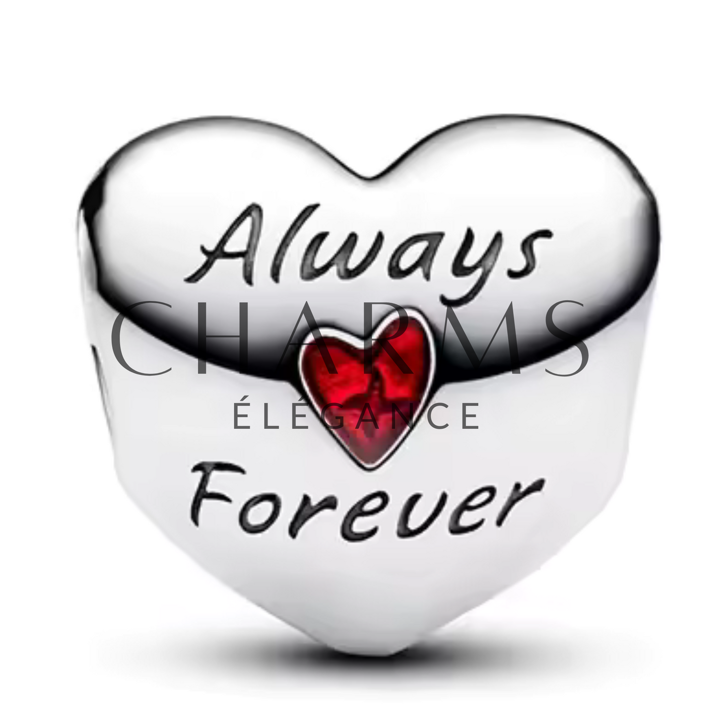 Heart Charm – “Always Forever”
