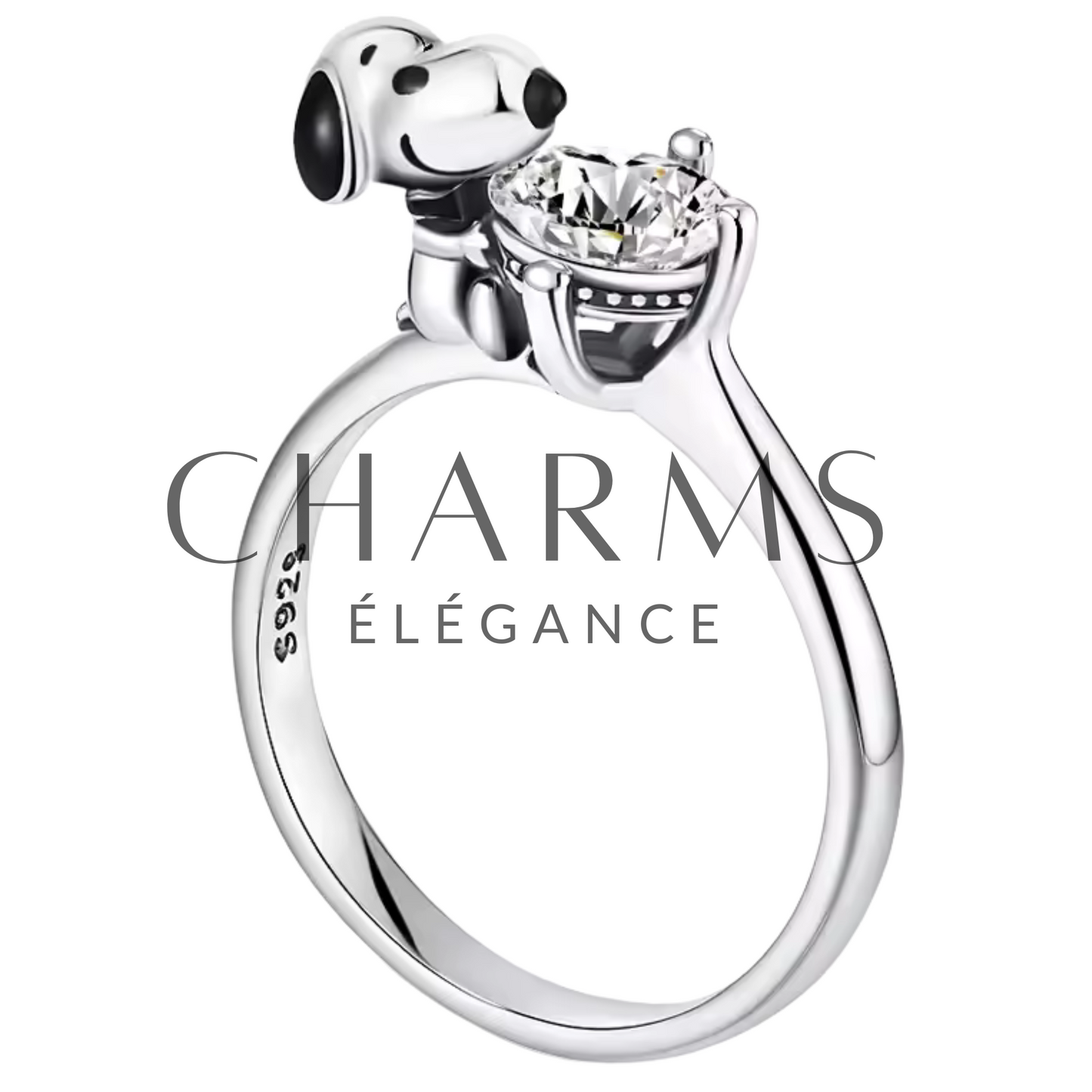 Bague Argentée Snoopy – Intemporelle et Pleine de Tendresse