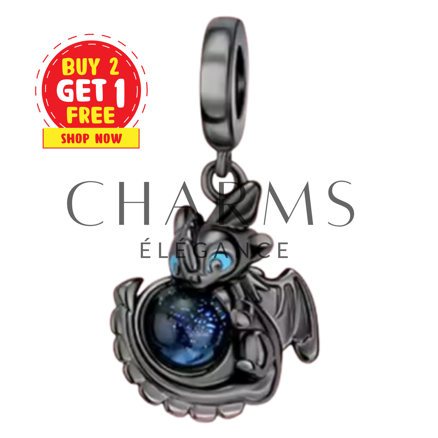 Charm-Anhänger - Ohnezahn | Drachen