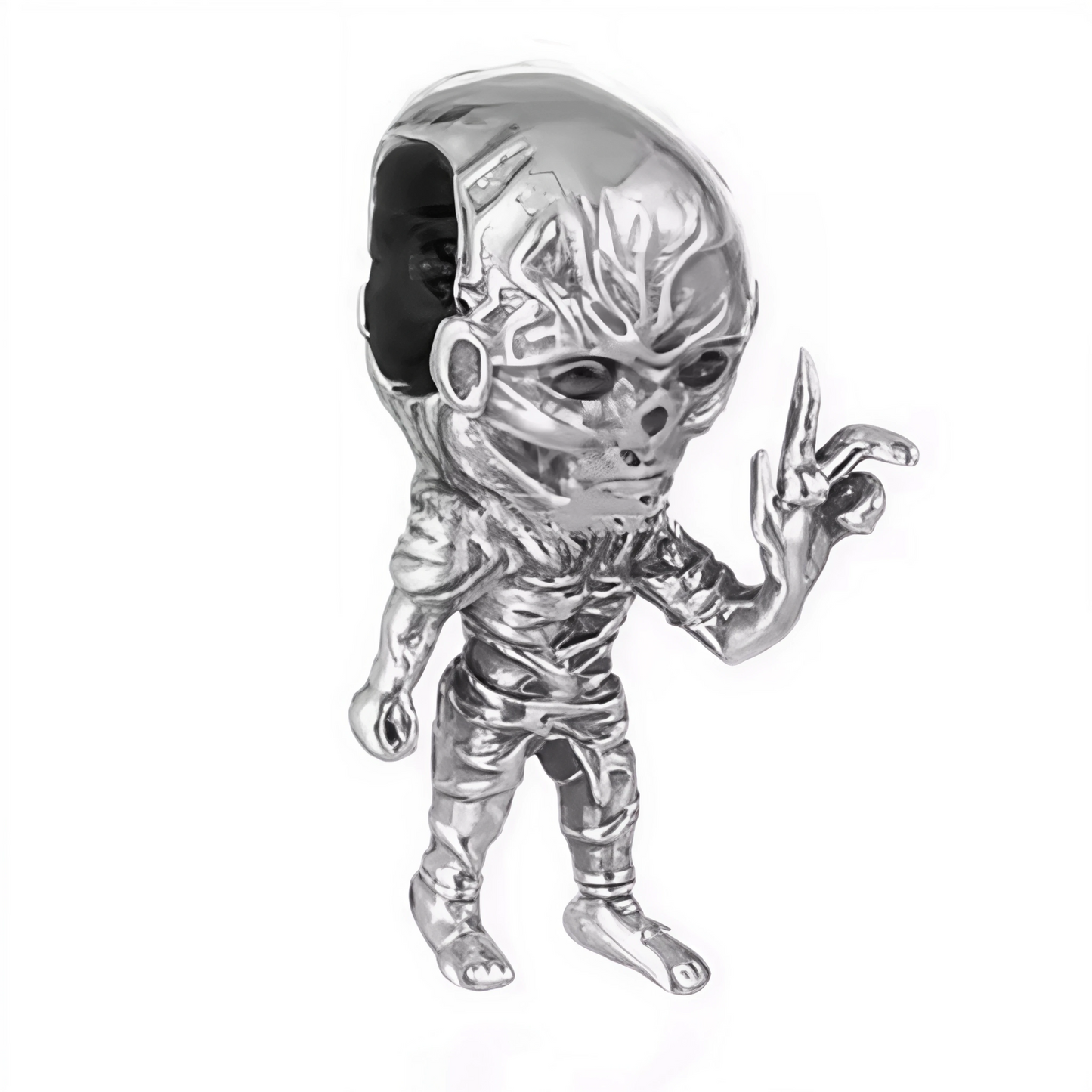 Plongez dans le monde mystérieux de l'Upside Down avec cette Offre Spéciale - Vecna et Démogorgon, en argent sterling S925. Inspirés par les créatures les plus terrifiantes de la série culte Stranger Things, ces charms uniques représentent Vecna et le Démogorgon, deux icônes de l'horreur. Parfaits pour les fans de la série, ces charms vous permettent de porter un symbole de ce monde étrange et captivant à votre poignet.