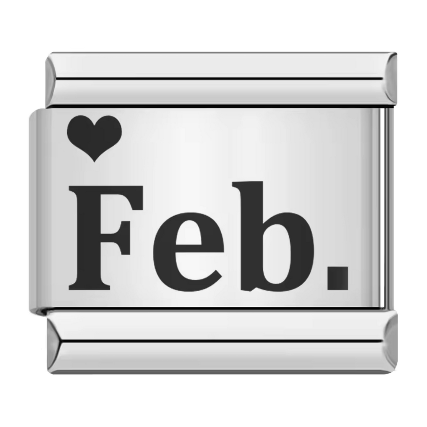Silver Italian Charm – Month
