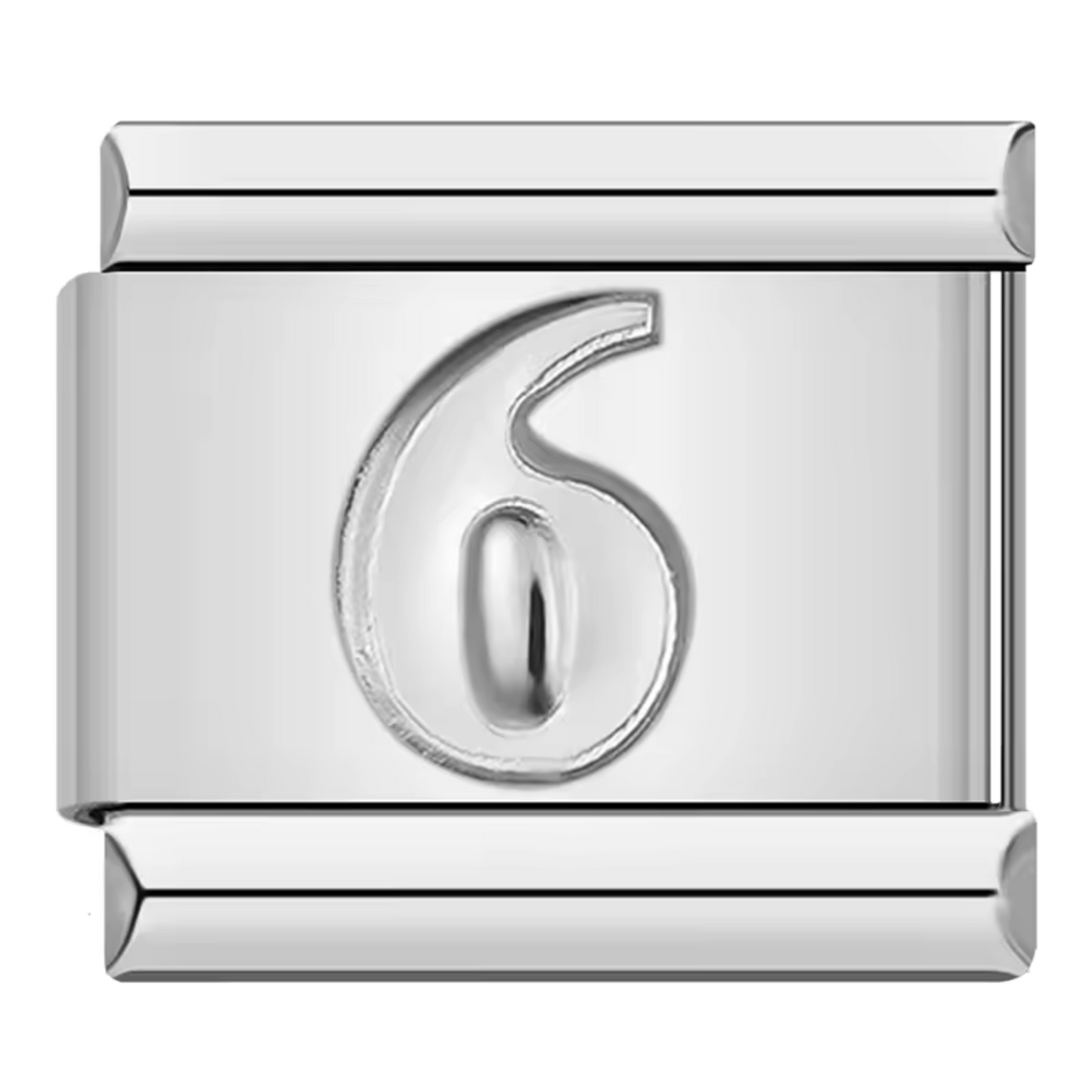 Silver Italian Charm – Numbers 0 to 9