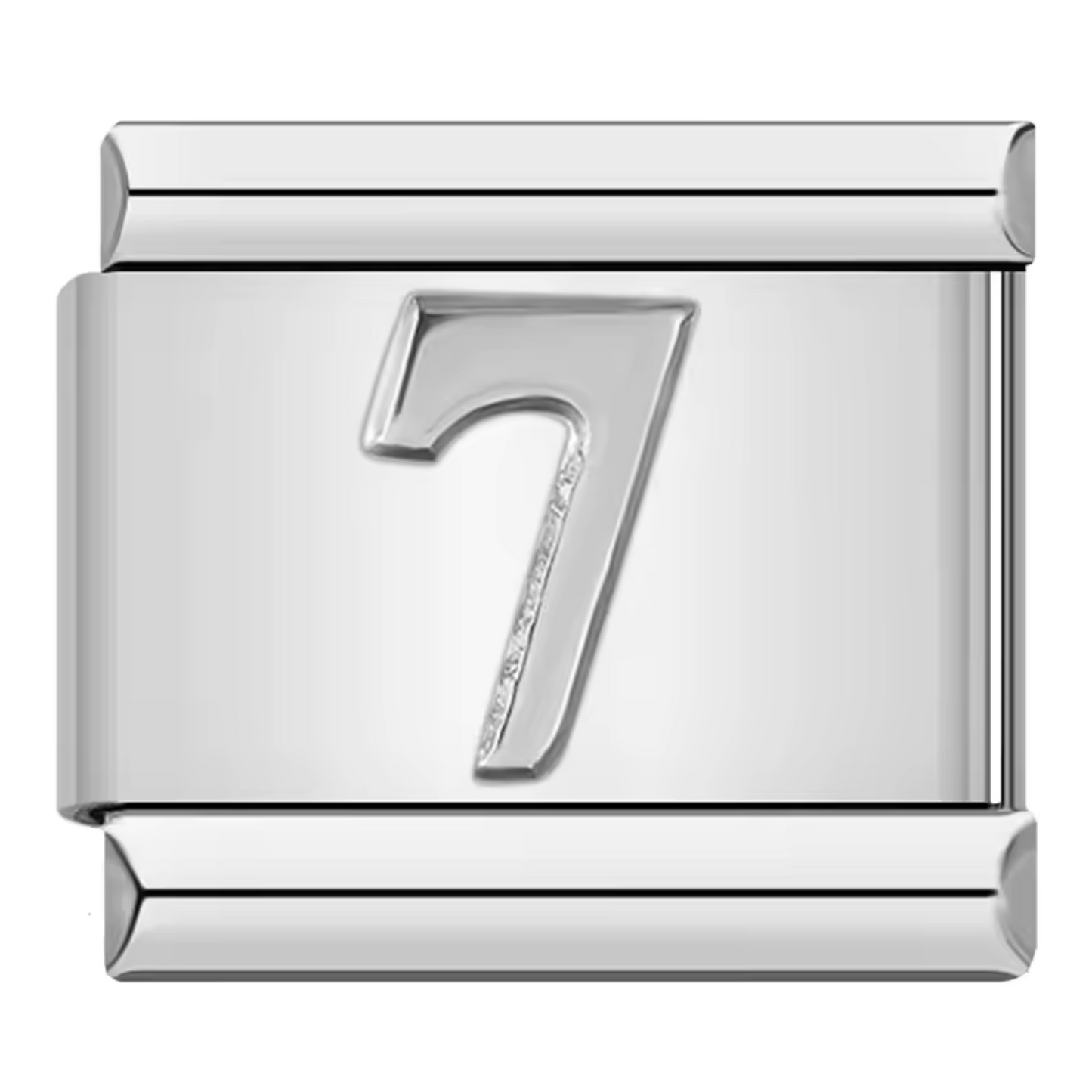 Silver Italian Charm – Numbers 0 to 9