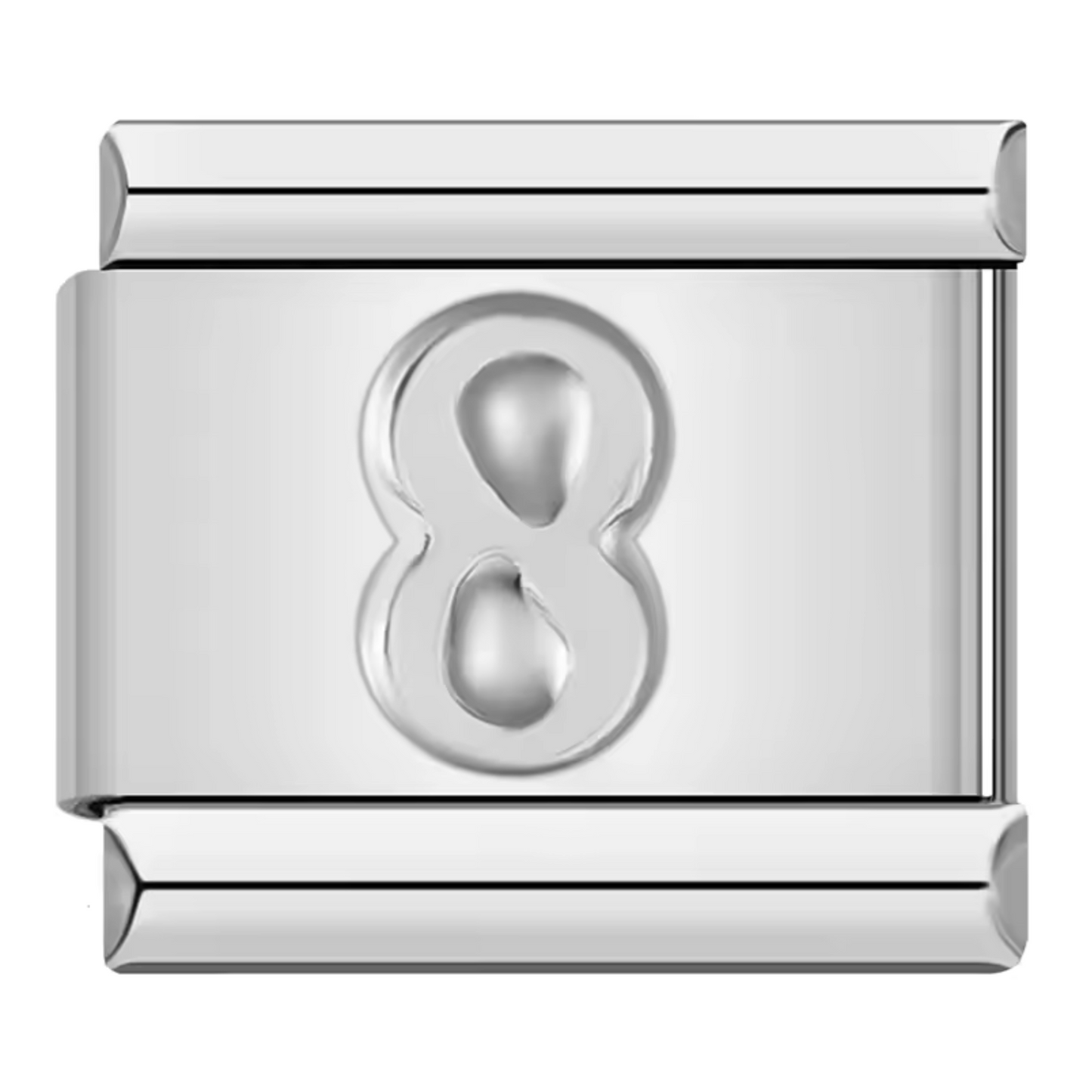 Silver Italian Charm – Numbers 0 to 9