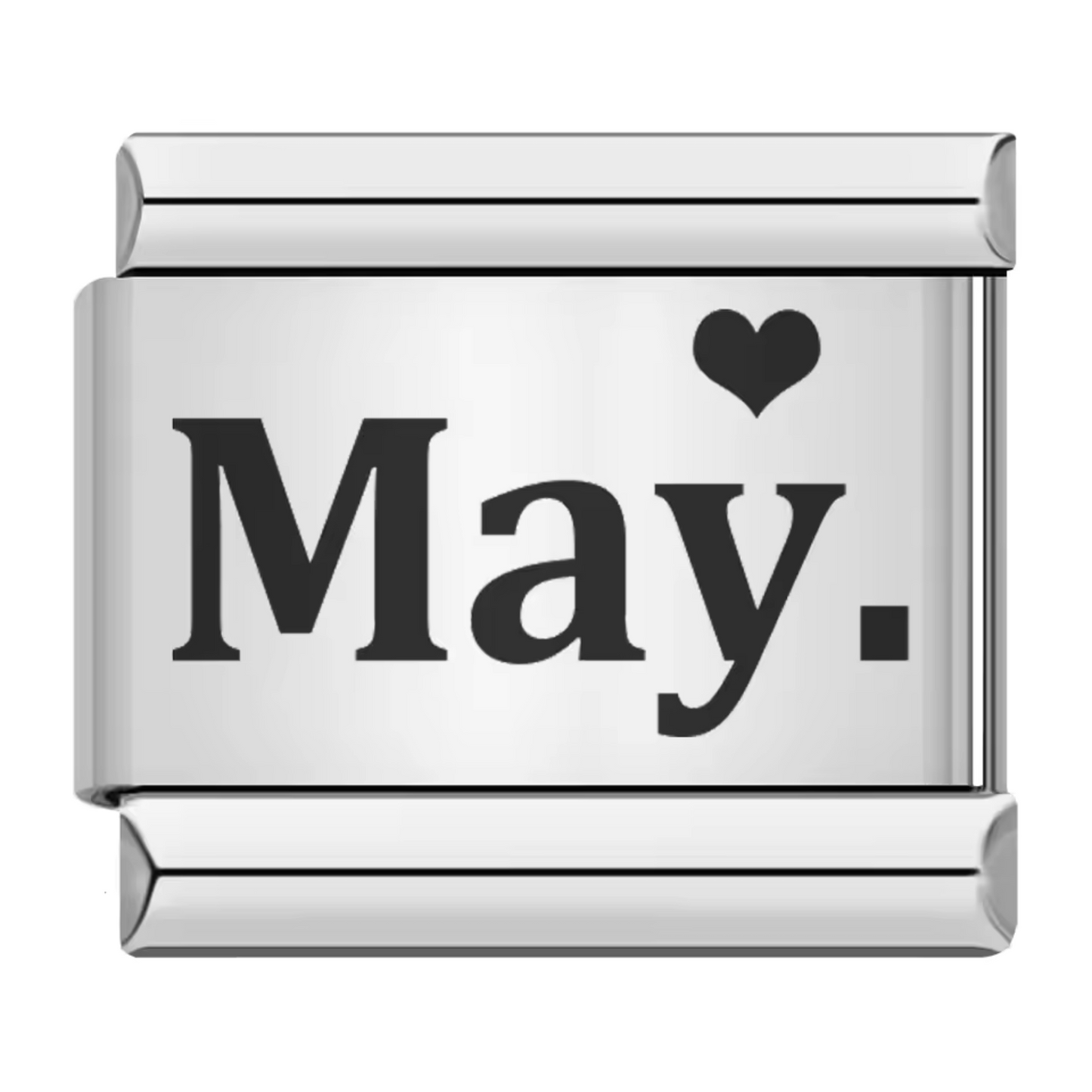 Silver Italian Charm – Month