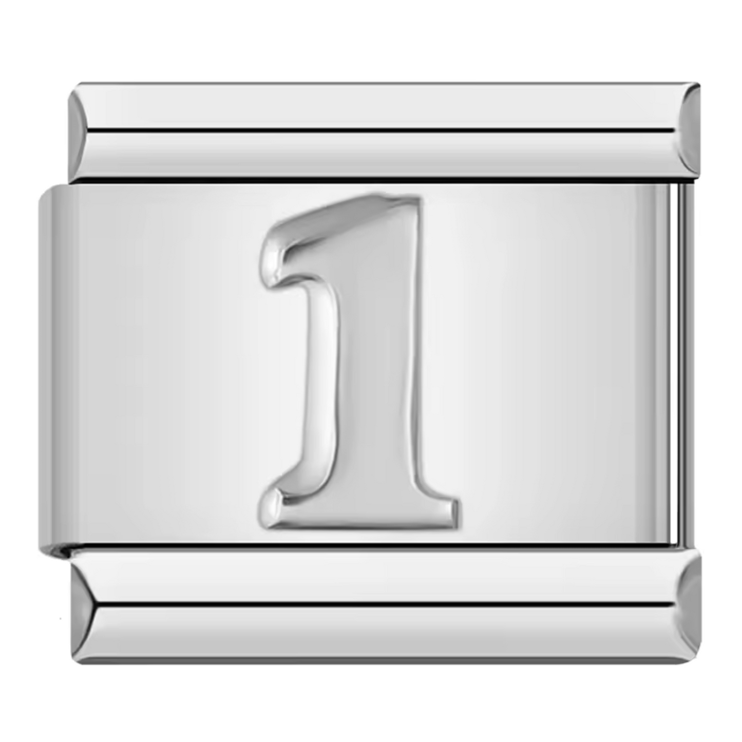 Silver Italian Charm – Numbers 0 to 9