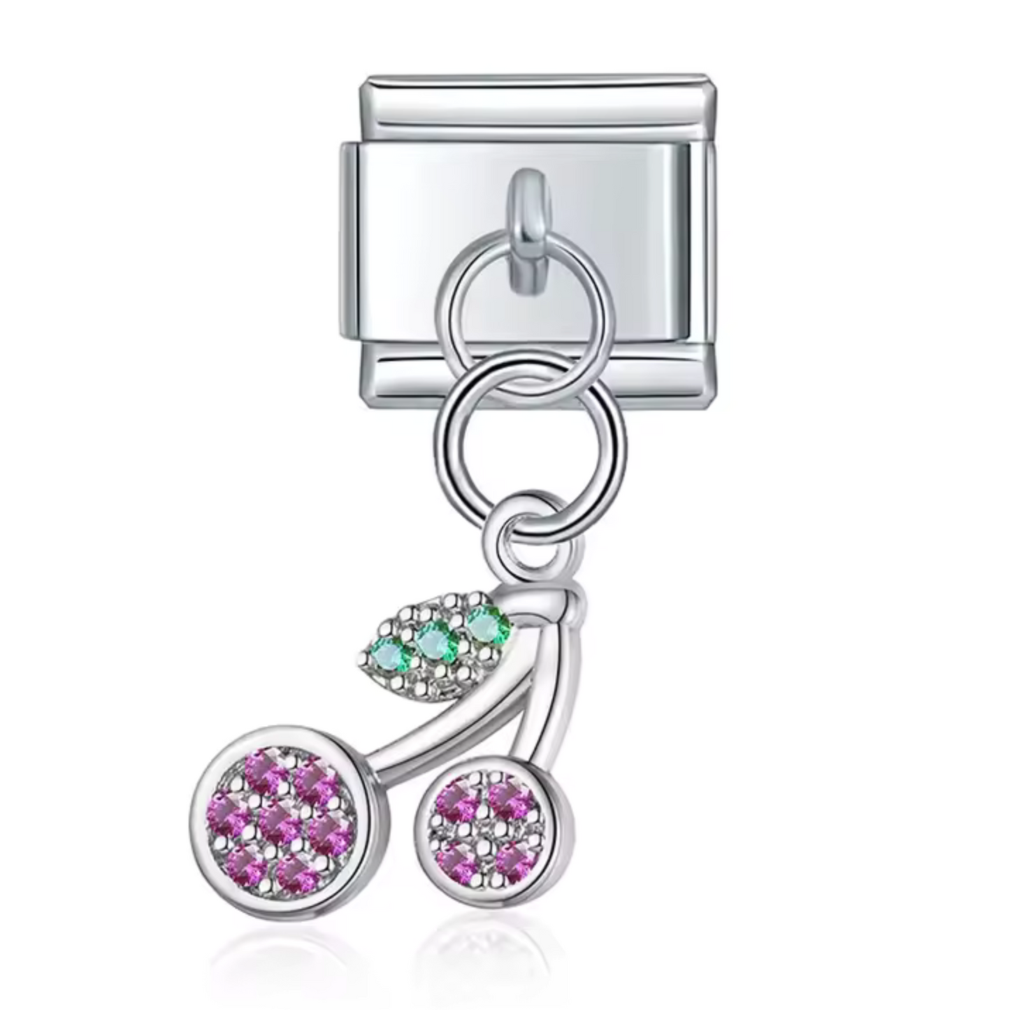 Italian Charm Pendant – Gold, Silver or Rose Gold Cherries