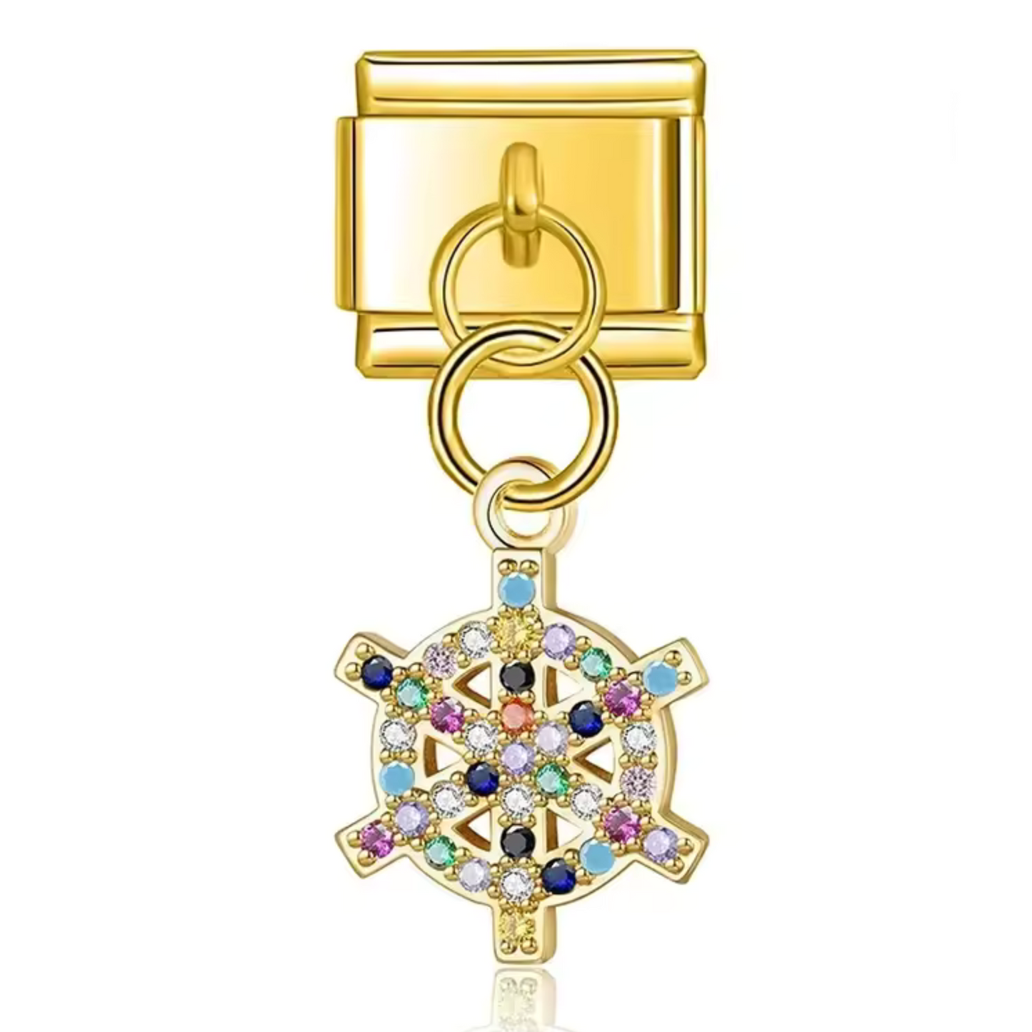 Italian Charm Pendant Silver or Gold – Rudder