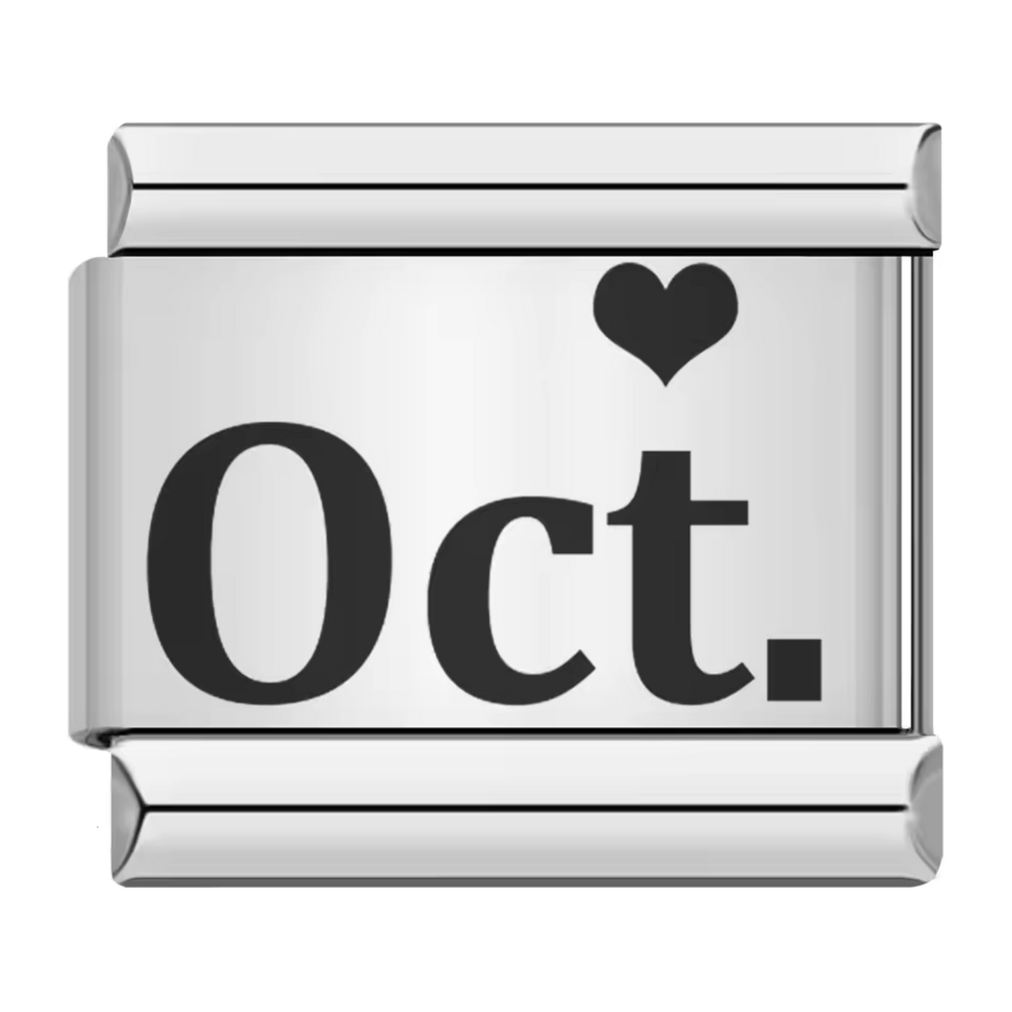 Silver Italian Charm – Month