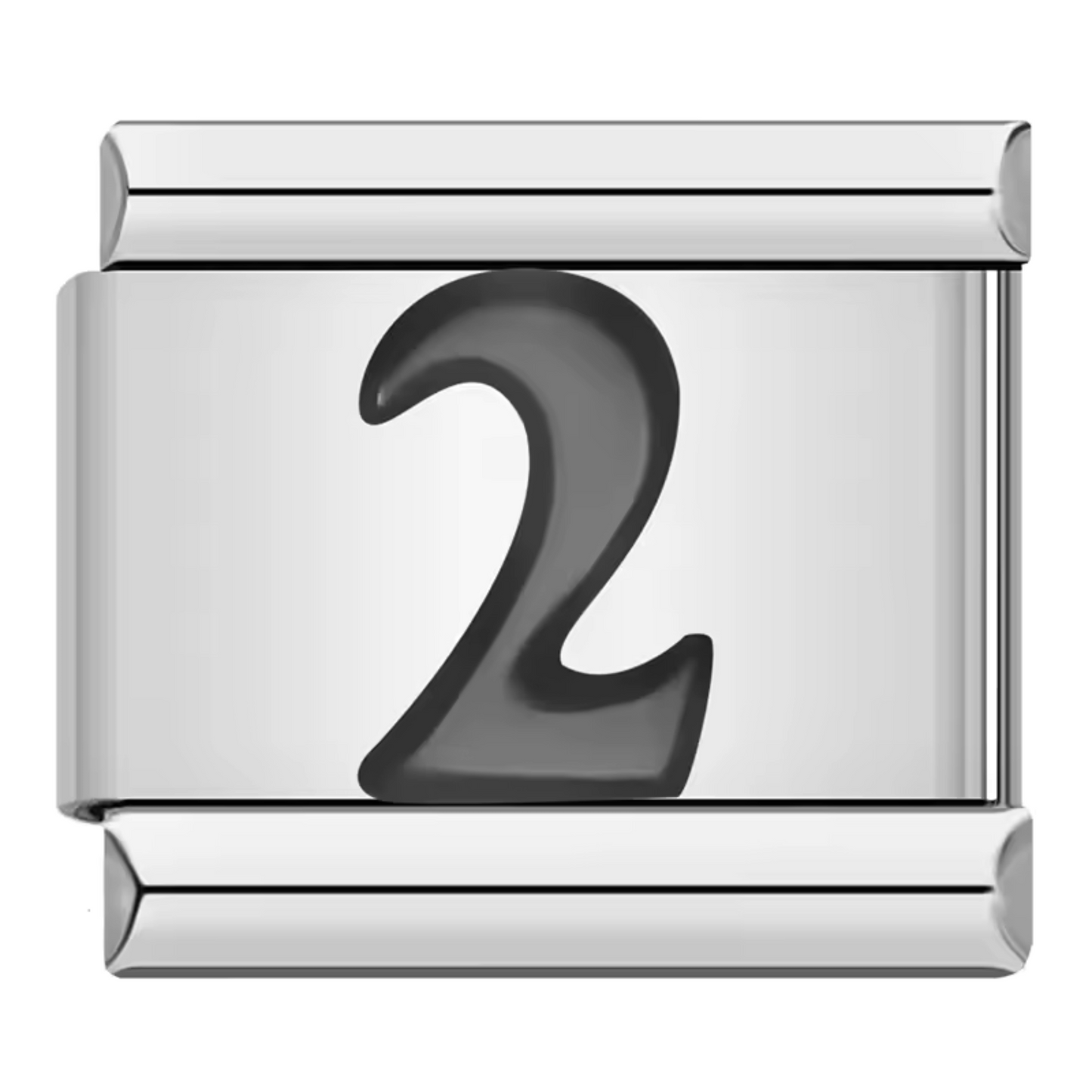 Silver Italian Charm – Numbers 0 to 9