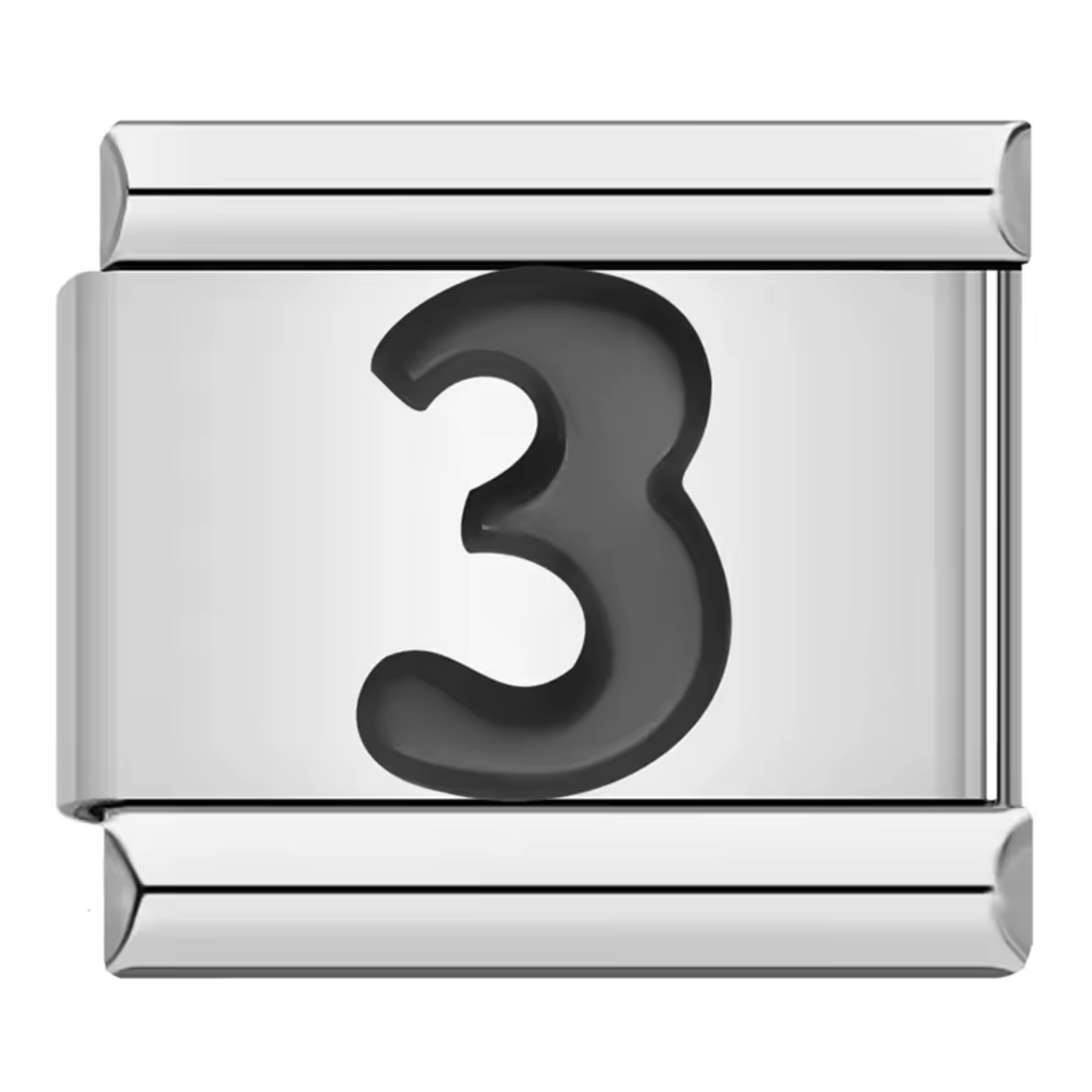 Silver Italian Charm – Numbers 0 to 9