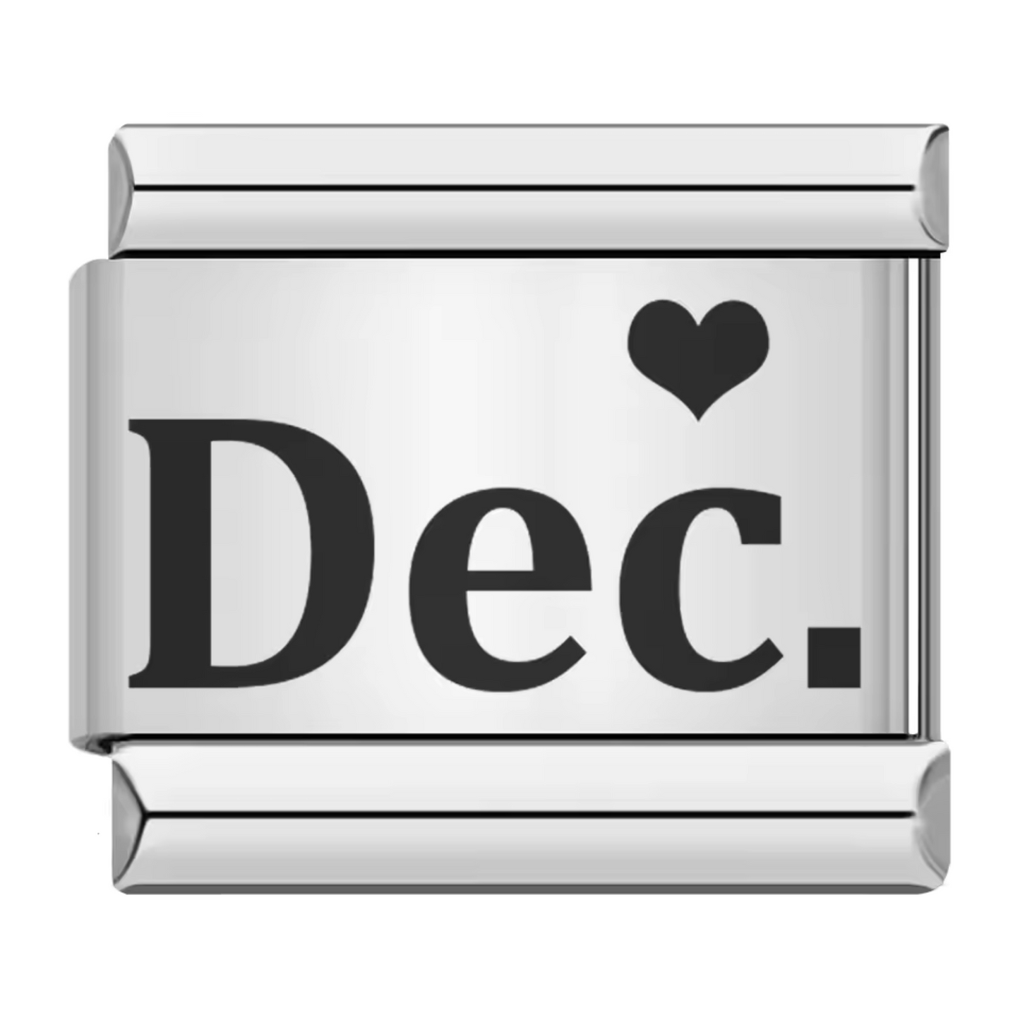 Silver Italian Charm – Month