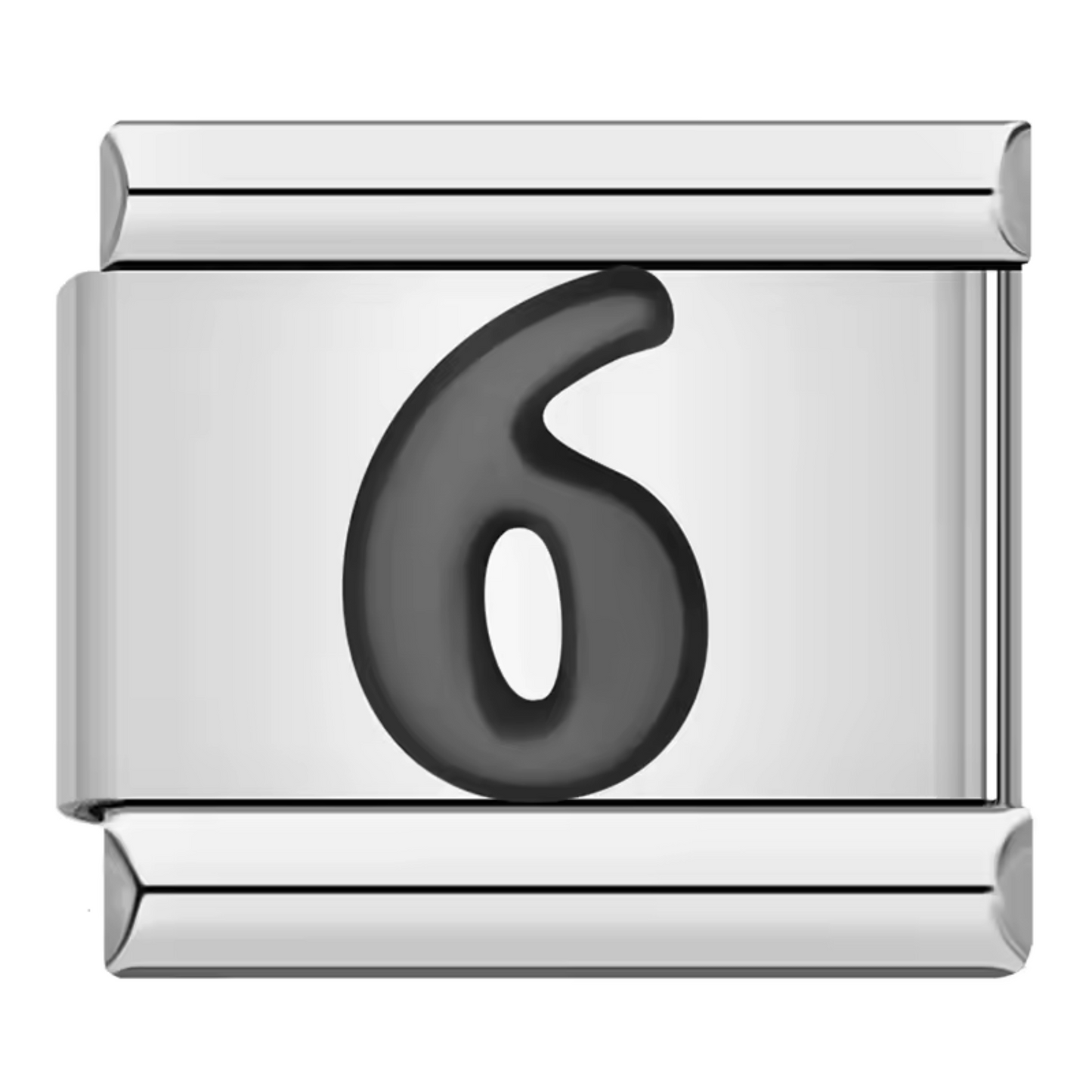 Silver Italian Charm – Numbers 0 to 9
