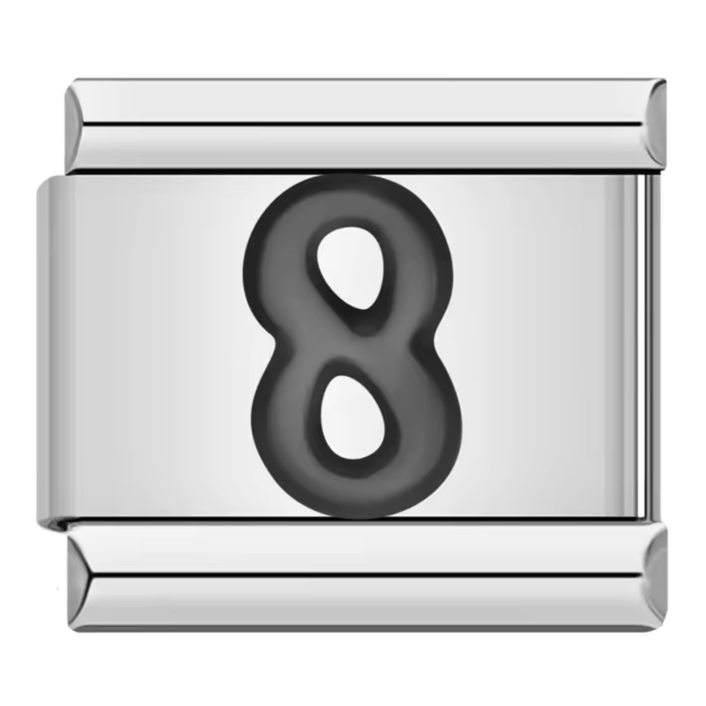 Silver Italian Charm – Numbers 0 to 9