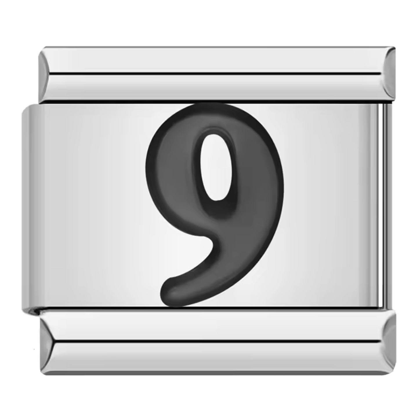 Silver Italian Charm – Numbers 0 to 9