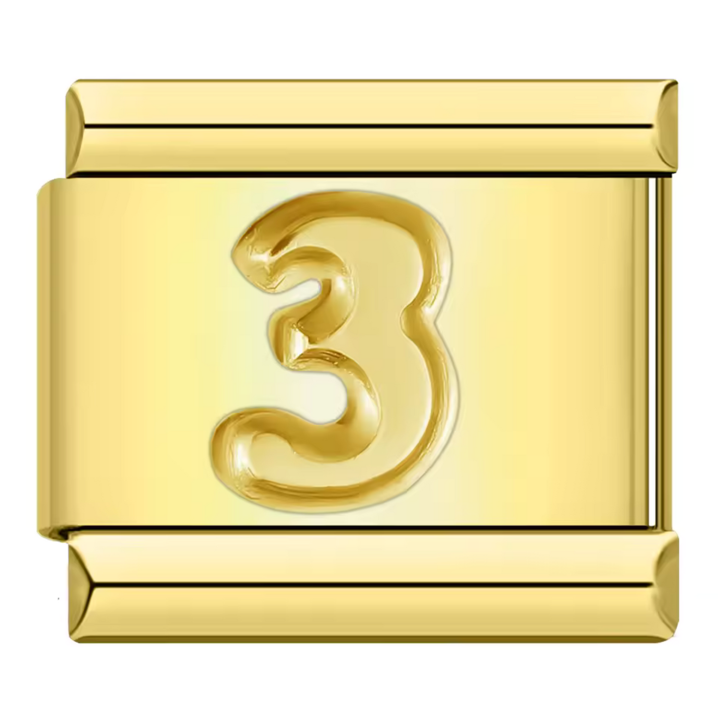 Gold Italian Charm – Numbers 0 to 9